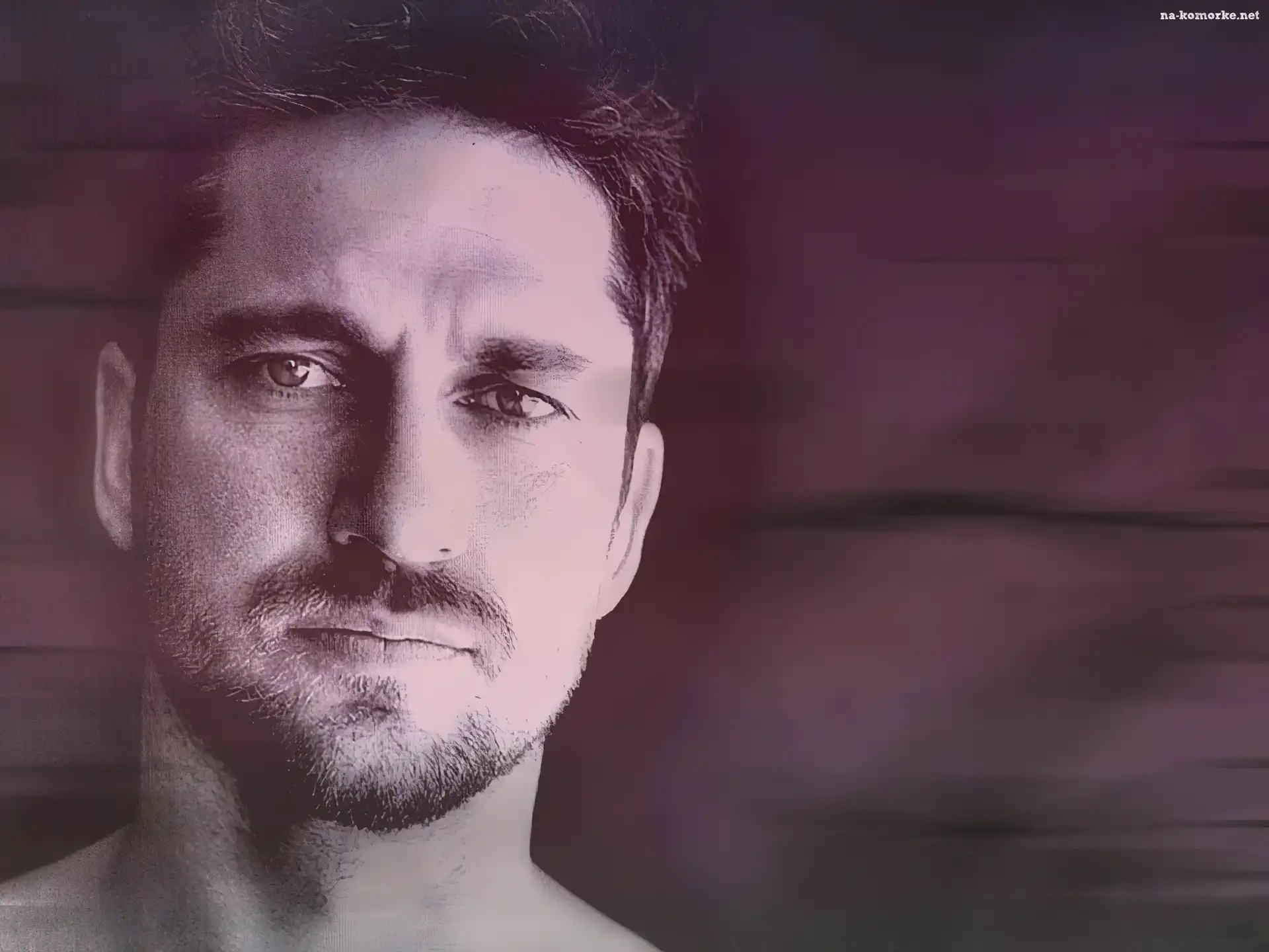 Gerard Butler, twarz, broda