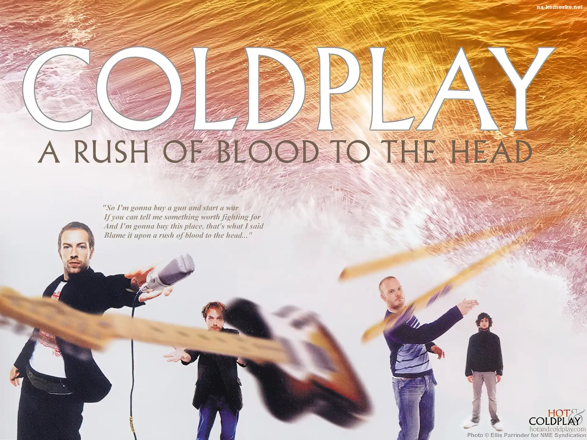 Coldplay, gitara , zespół