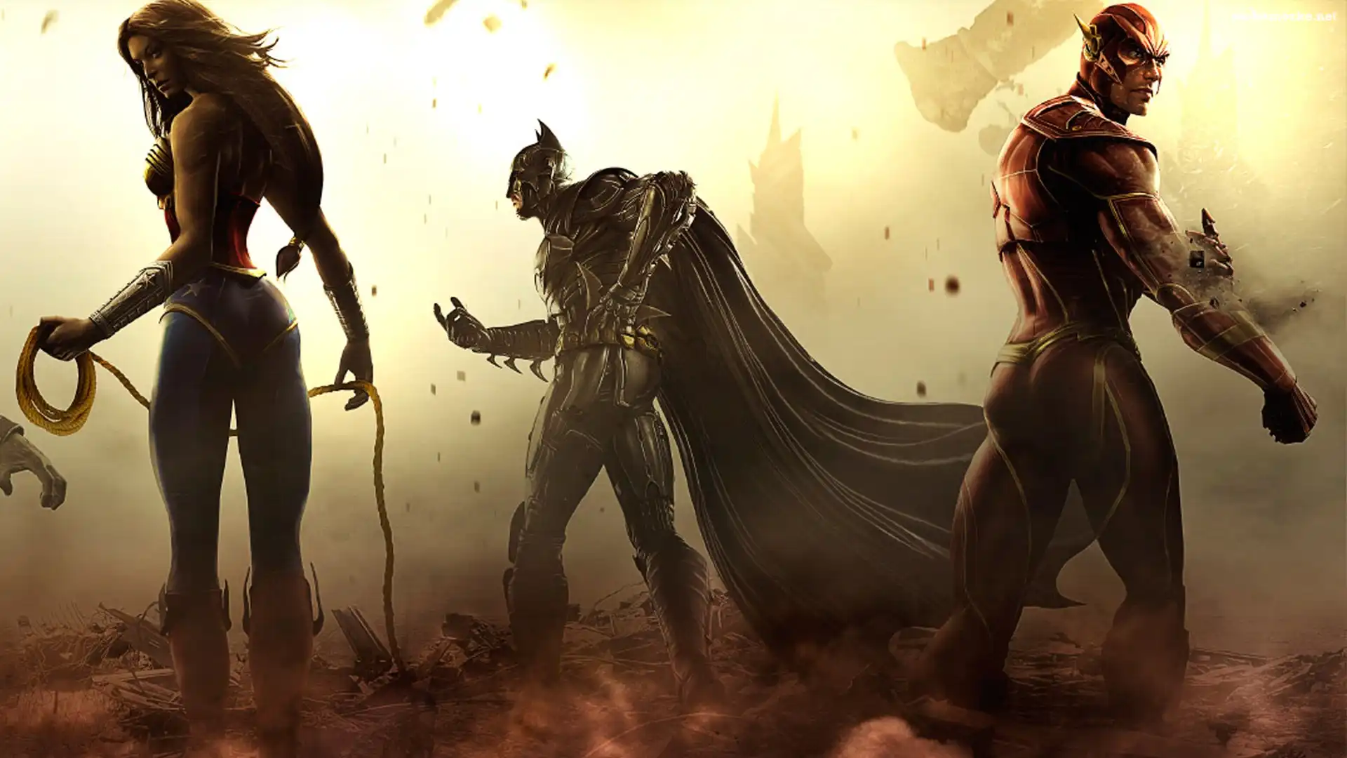 Injustice Gods Among Us, Flash, Wonder Woman, Batman