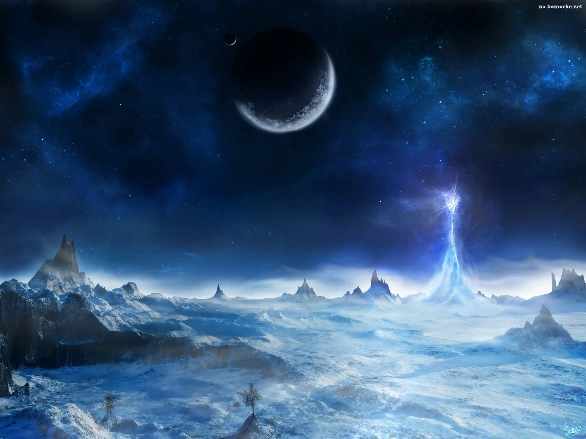 Kosmos, Góra, Noc