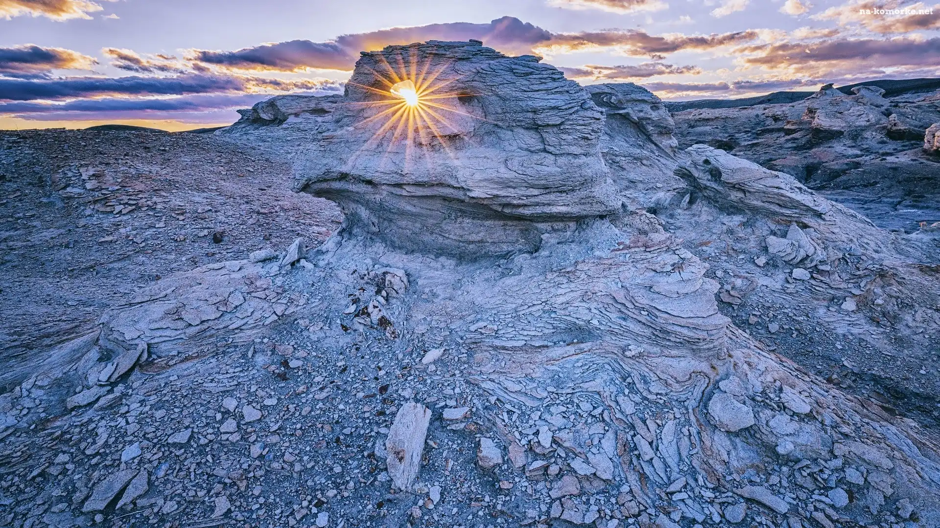 Promienie słońca, Utah, Góra, Stany Zjednoczone, Szczyt Factory Butte, Skały, Upper Blue Hills
