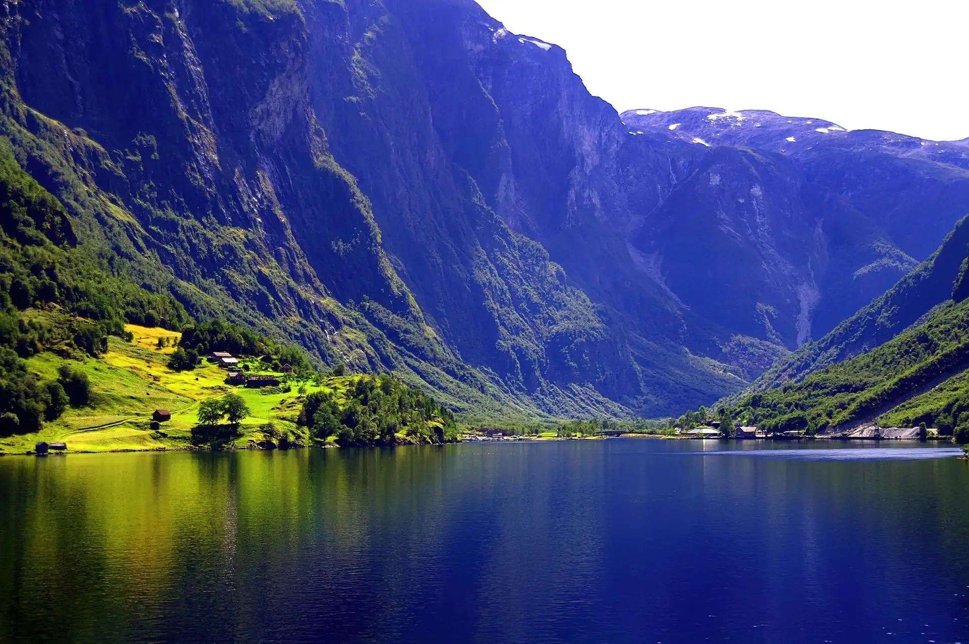 Góry, Norwegia, Fiord, Gudvangen