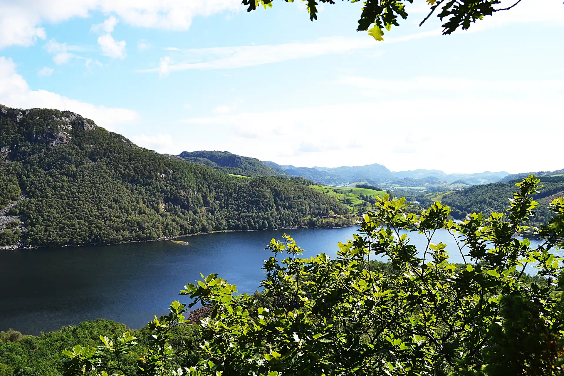 Góry, Norwegia, Jezioro, Krajobraz