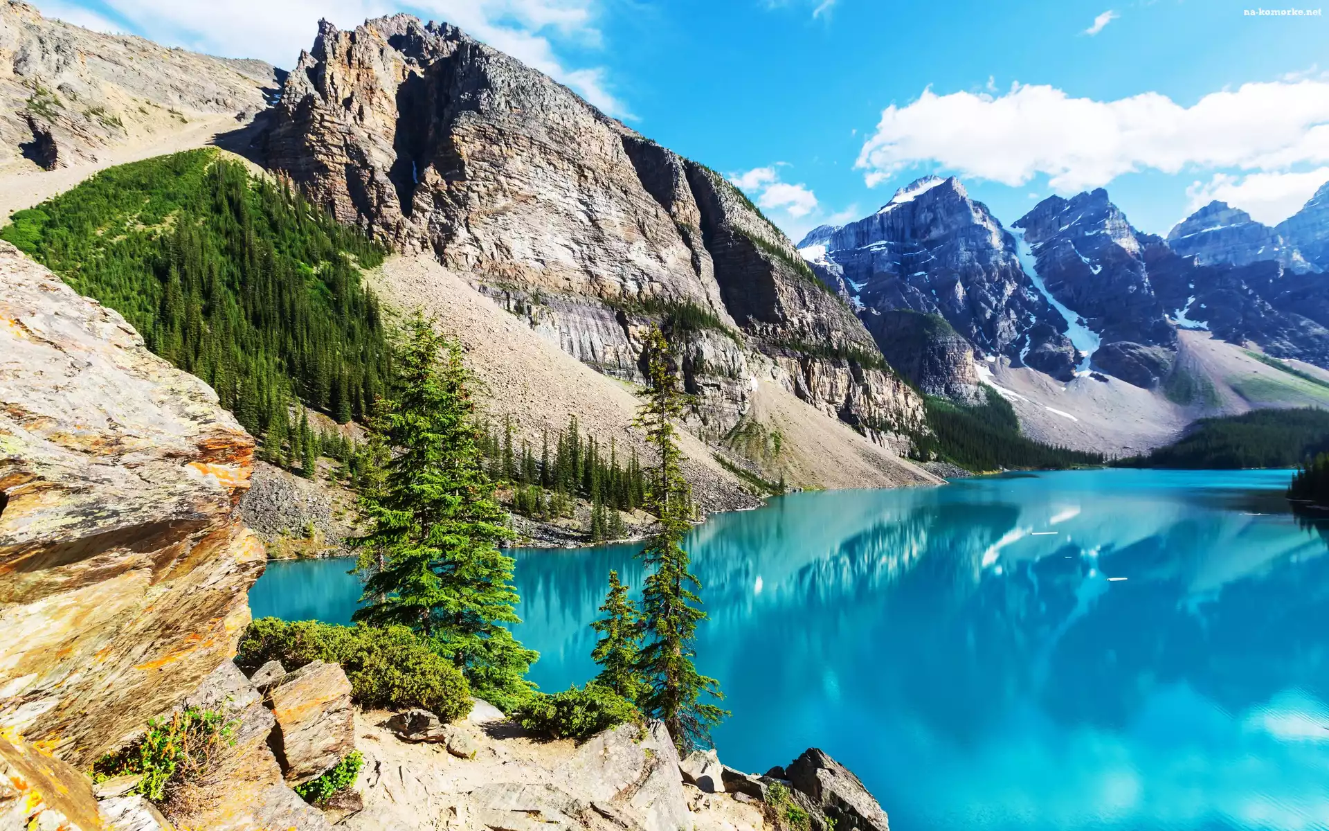Kanada, Góry, Park Narodowy Banff, Jezioro Moraine