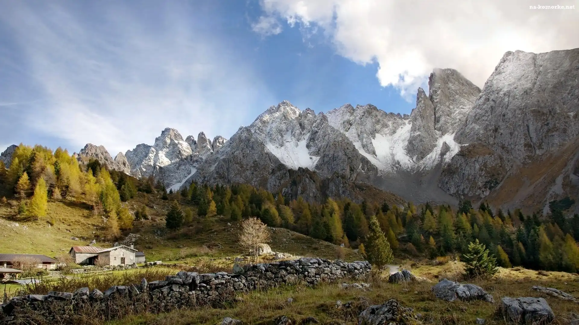 Góry, Dom, Las, Kamienie