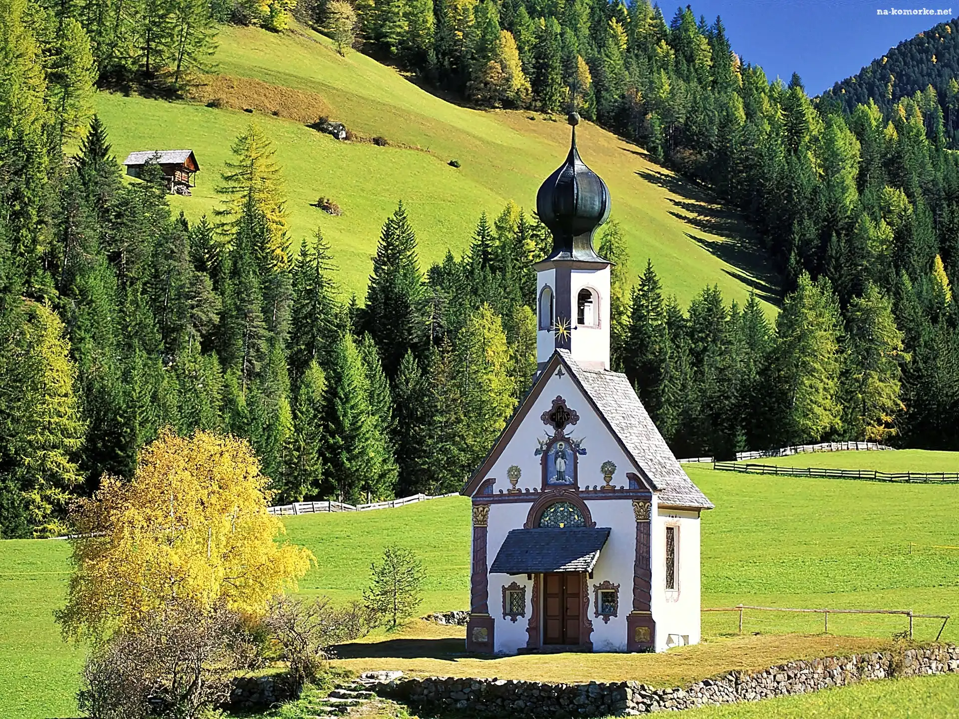 Góry, Kościółek, Lasy, Łąki
