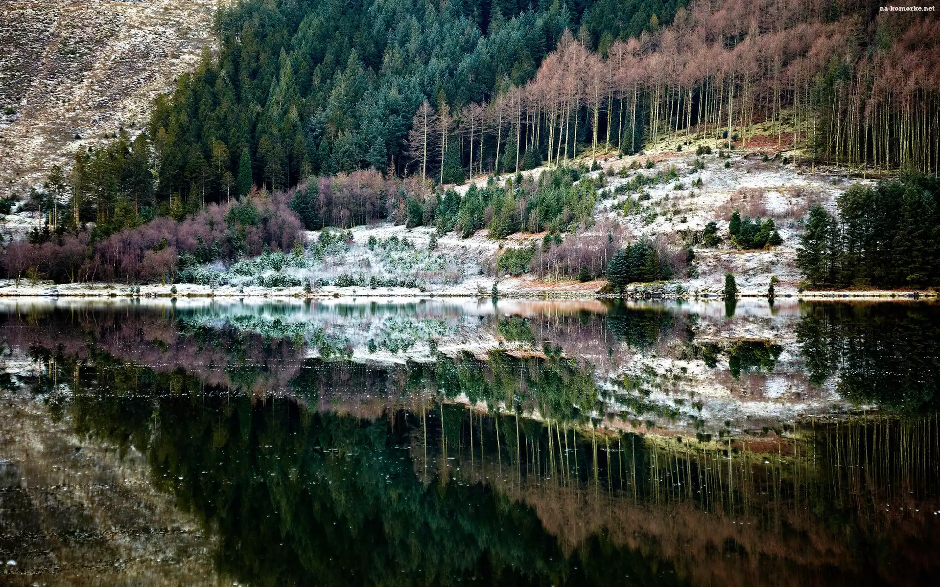 Góry, Odbicie, Lasy, Woda
