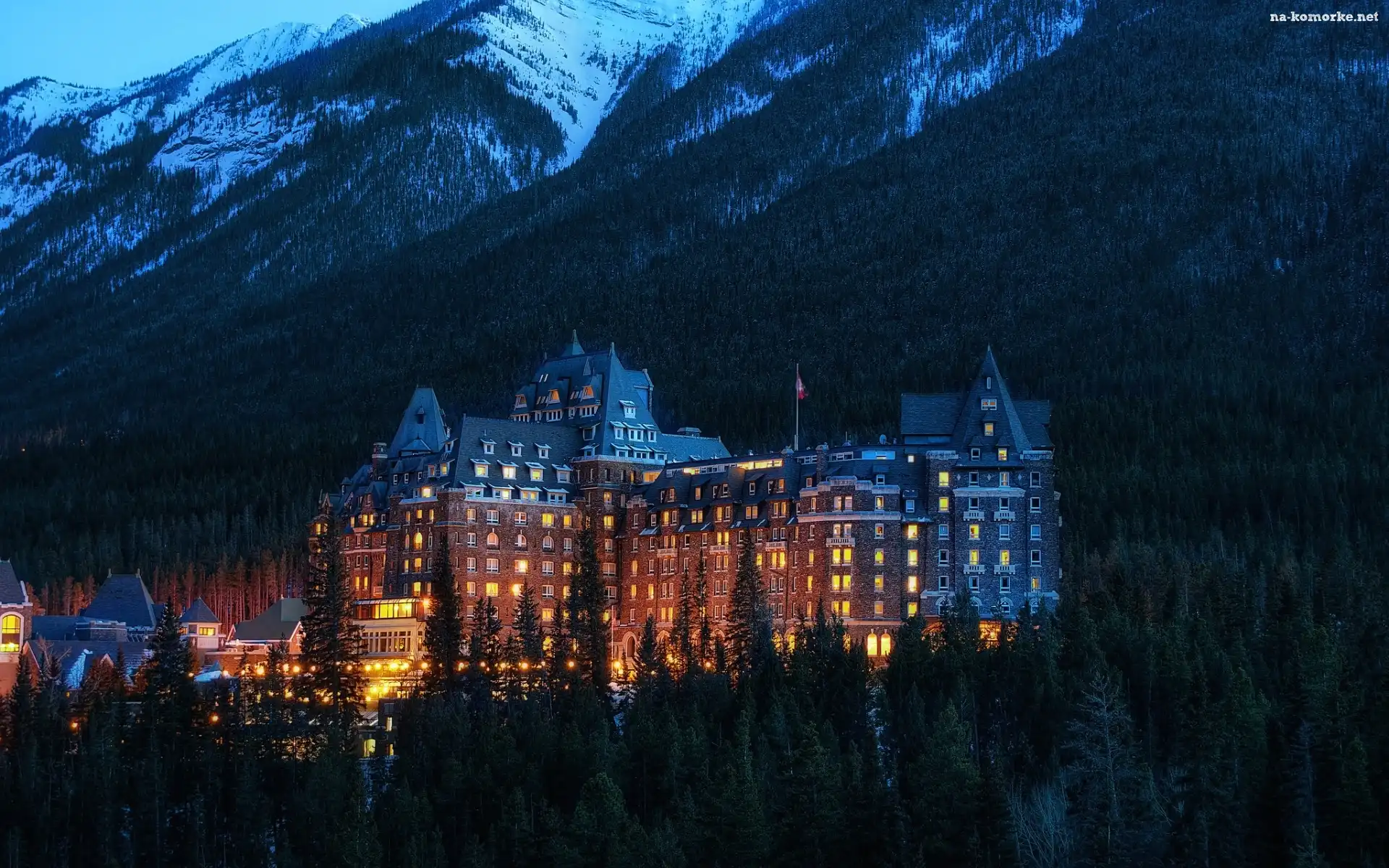 Góry, Zmierzch, Lasy, Hotel