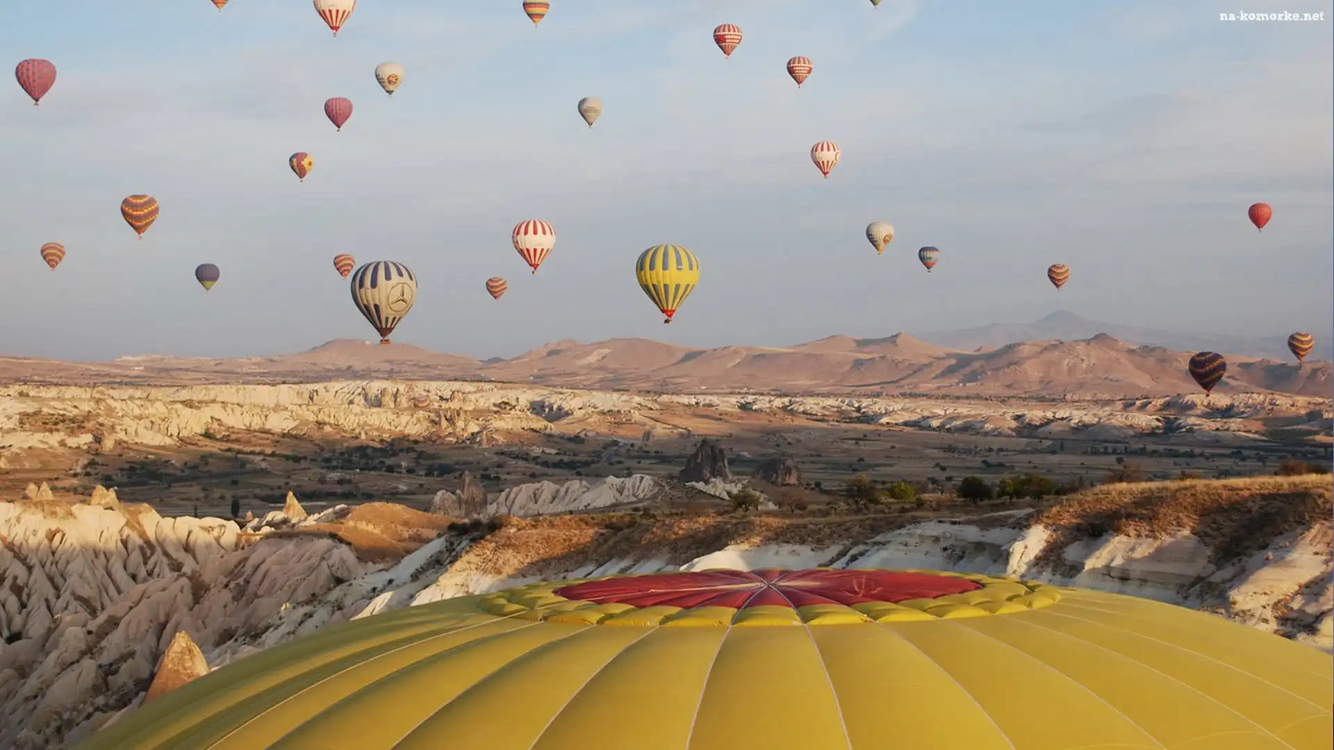 Góry, Balony, Lot, Balonem