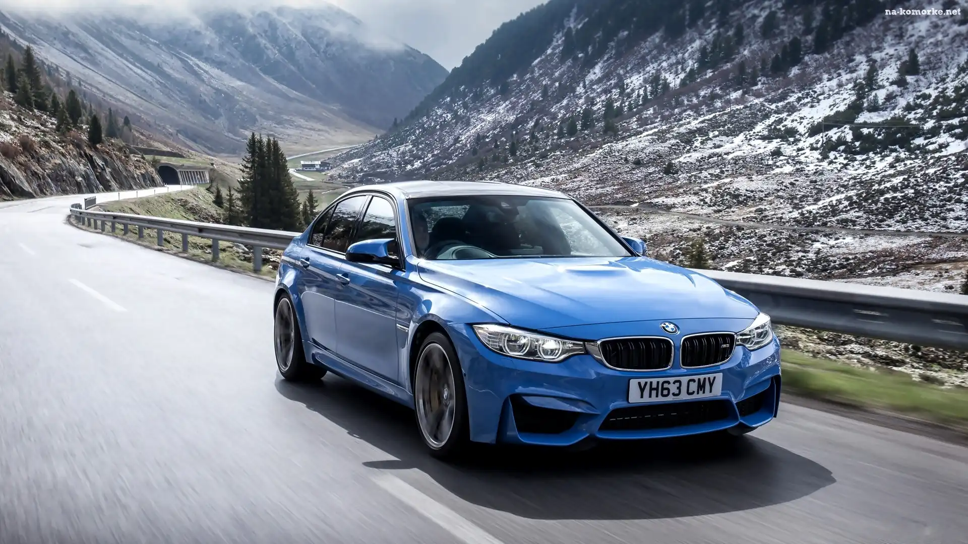 Góry, Niebieskie, BMW, M4, Droga
