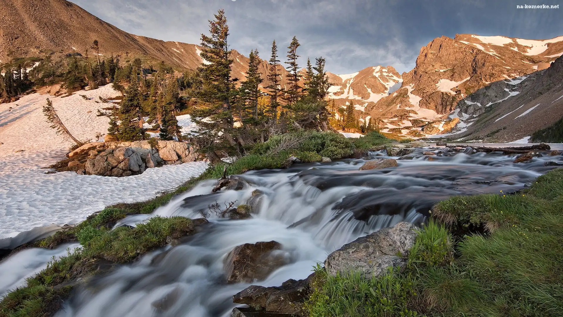 Rzeka, Indian Peaks Wilderness, Stan Kolorado, Stany Zjednoczone, Góry