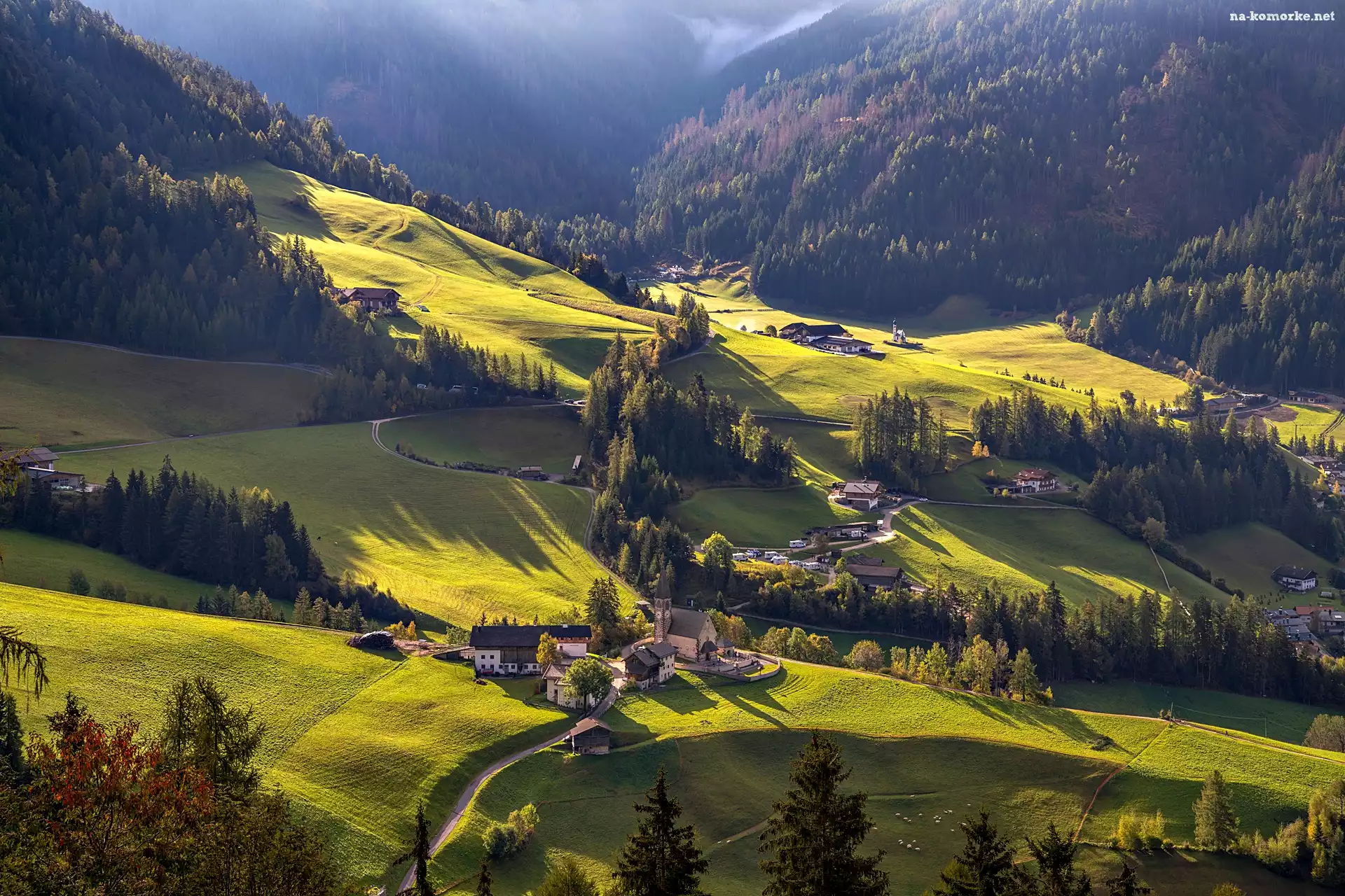 Santa Maddalena, Domy, Góry, Dolina, Włochy