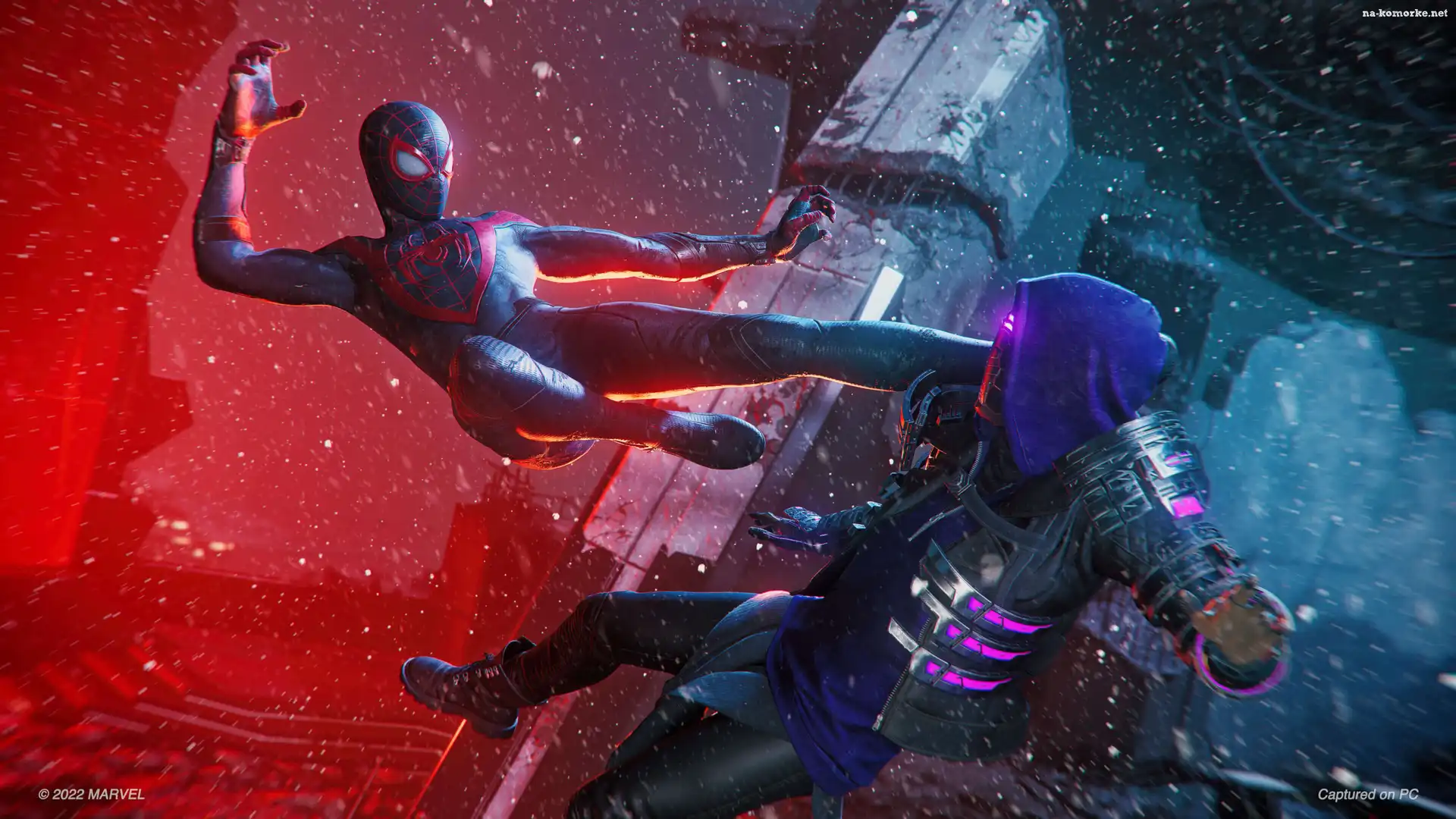 Spider-Man Miles Morales, Lód, Skok, Gra, Ogień, Walka, Postaci, Marvels