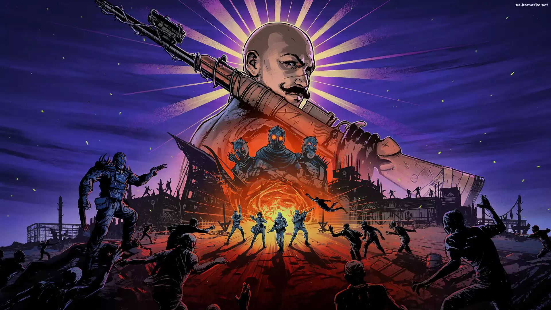 Żołnierze, Wąsy, Plakat, Mężczyzna, Postać, Back 4 Blood Expansion, Gra, Karabin, Walka