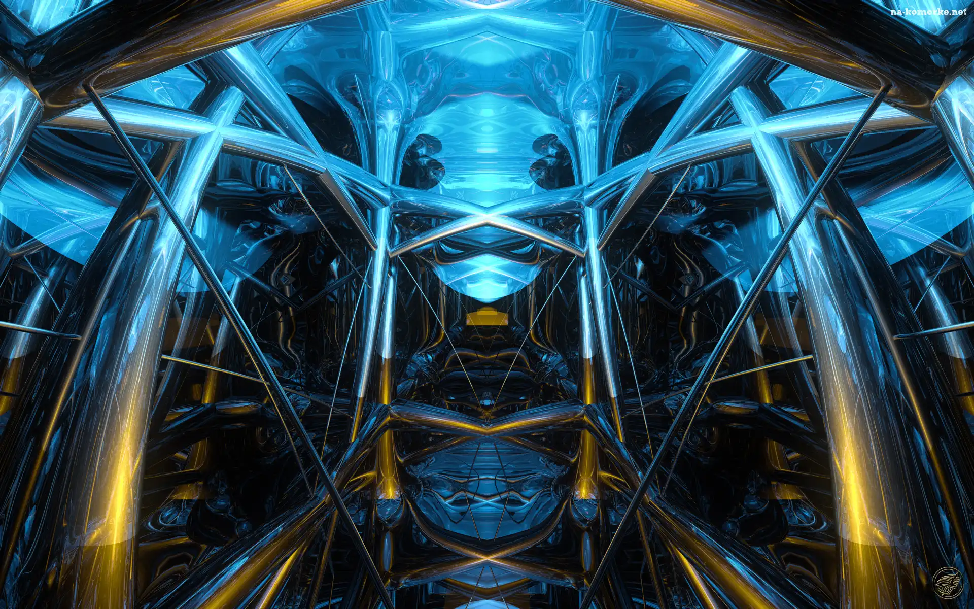 Grafika 3D, Abstrakcja, Rury