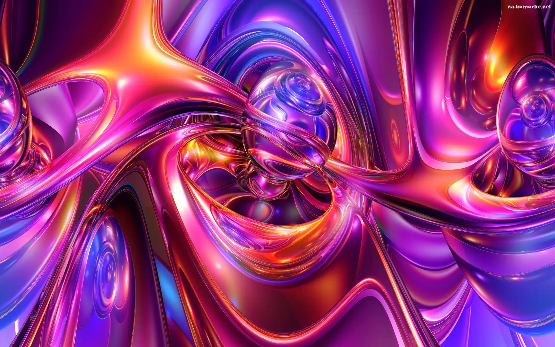 Grafika 3D, Tunele, Abstrakcja, Kolorowe