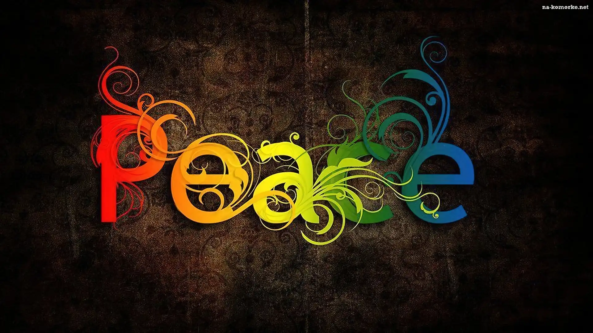 Grafika, Peace, Komputerowa, Napis