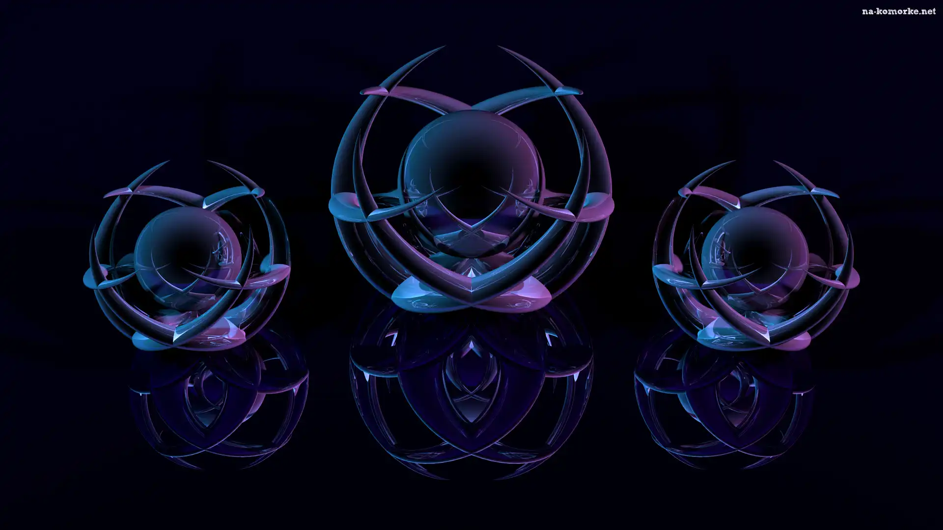 Grafika 3D, Niebiesko-fioletowa