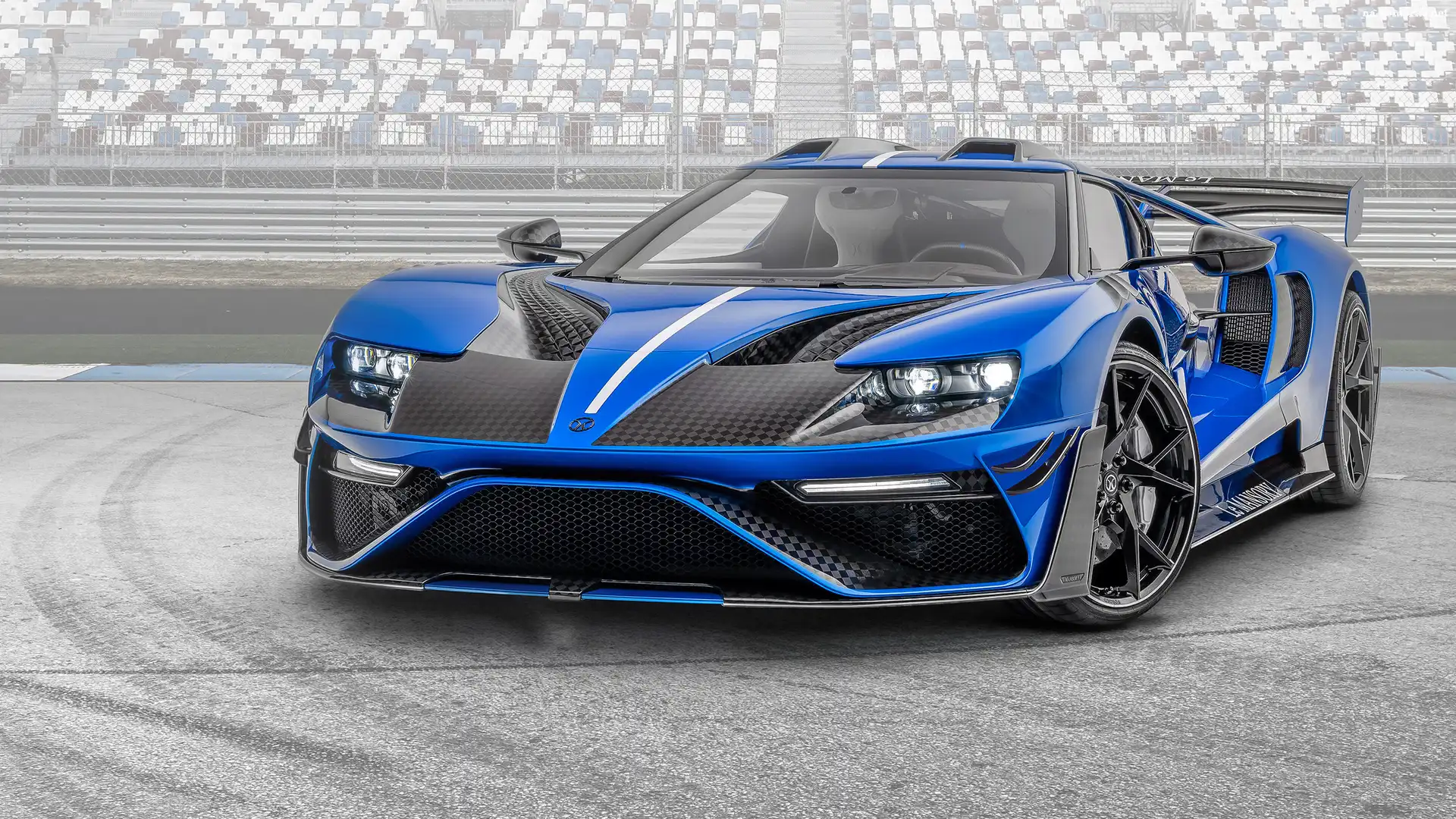 Ford GT, 2021, Le Mansory, Niebiesko-czarny