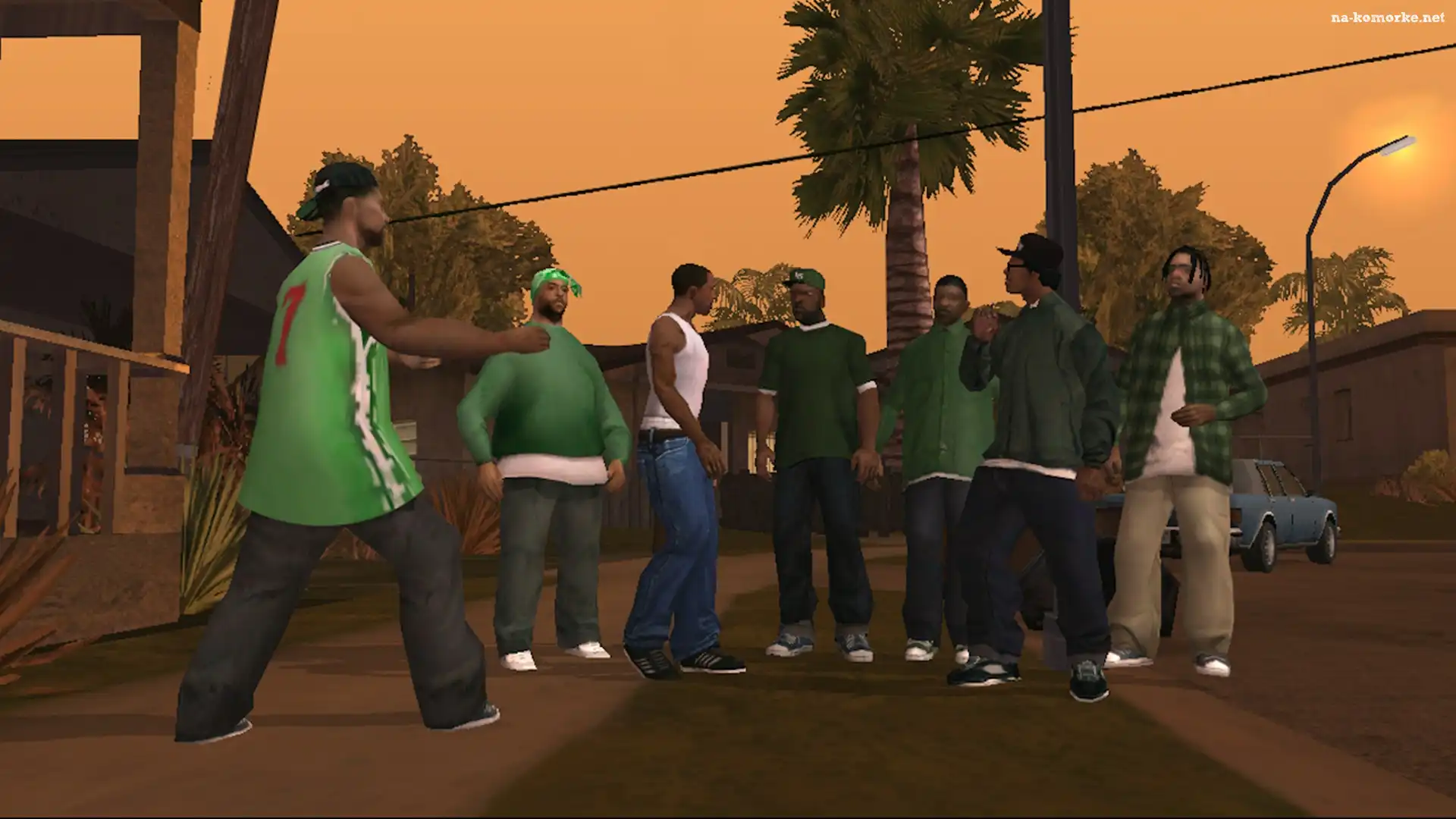 GTA SA, CJ, Osiedle, Gangsterzy