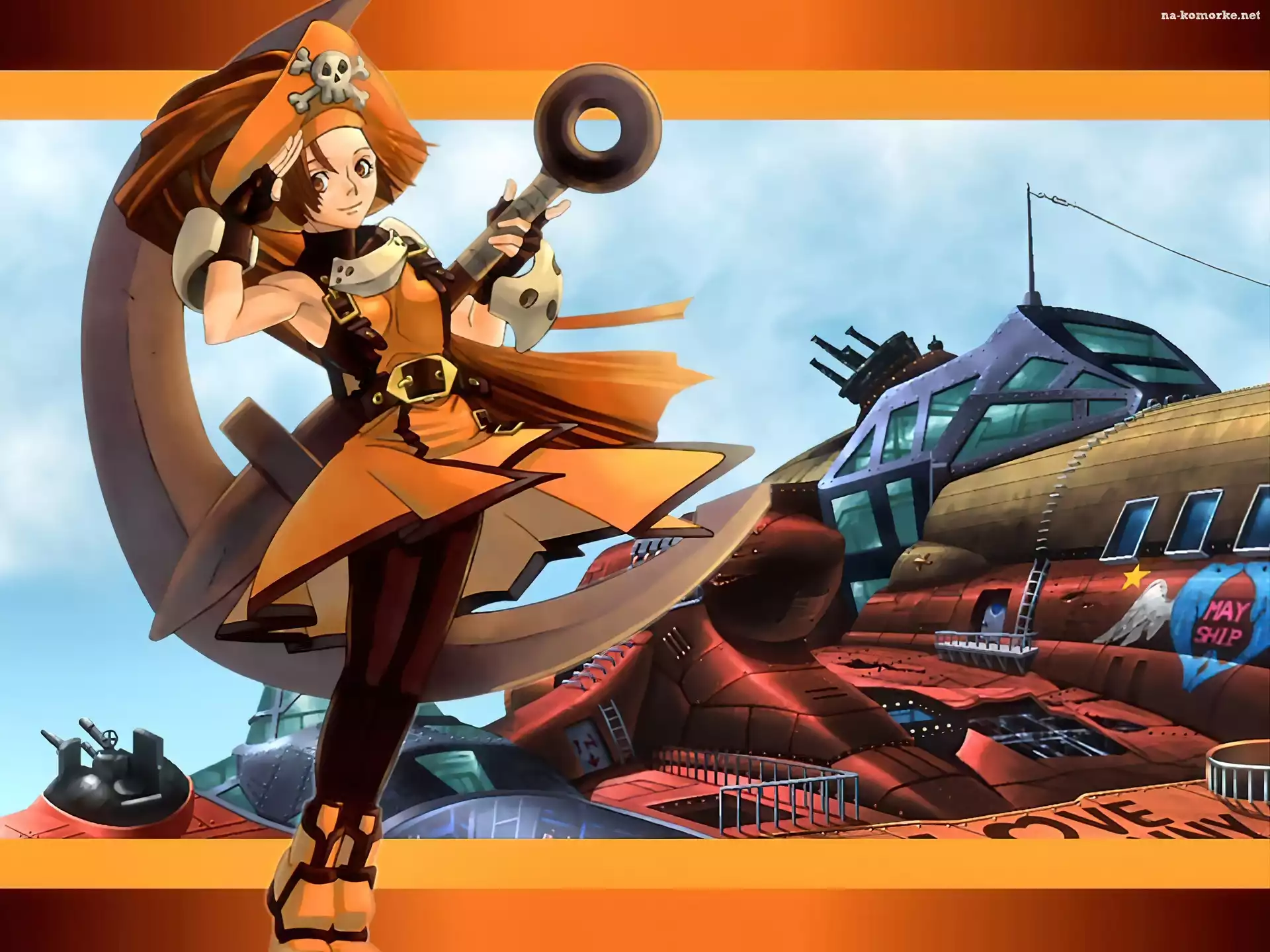 czapka, sukienka, Guilty Gear, kobieta