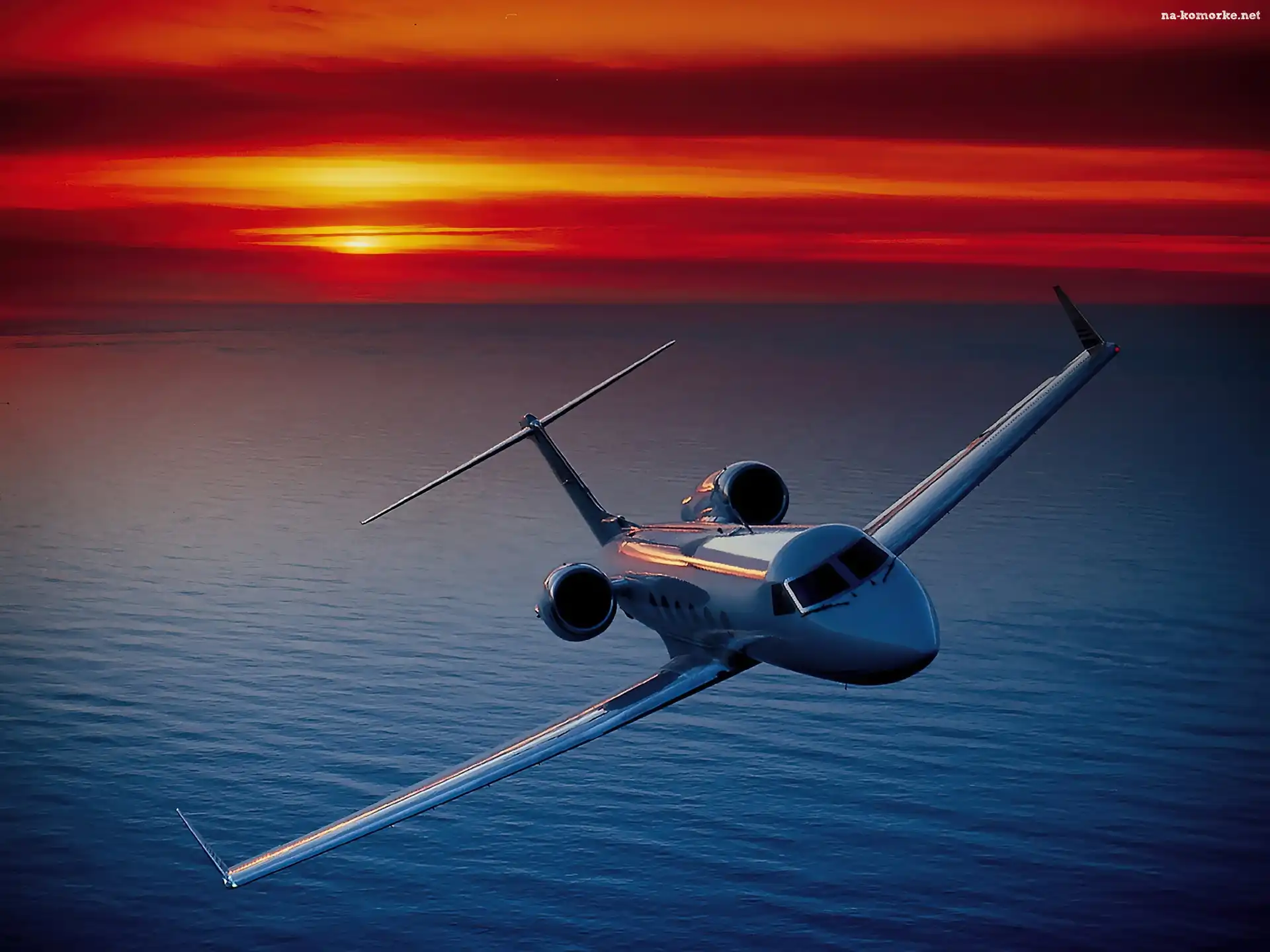 GulfStream G-300, Słońca, Morze, Zachód