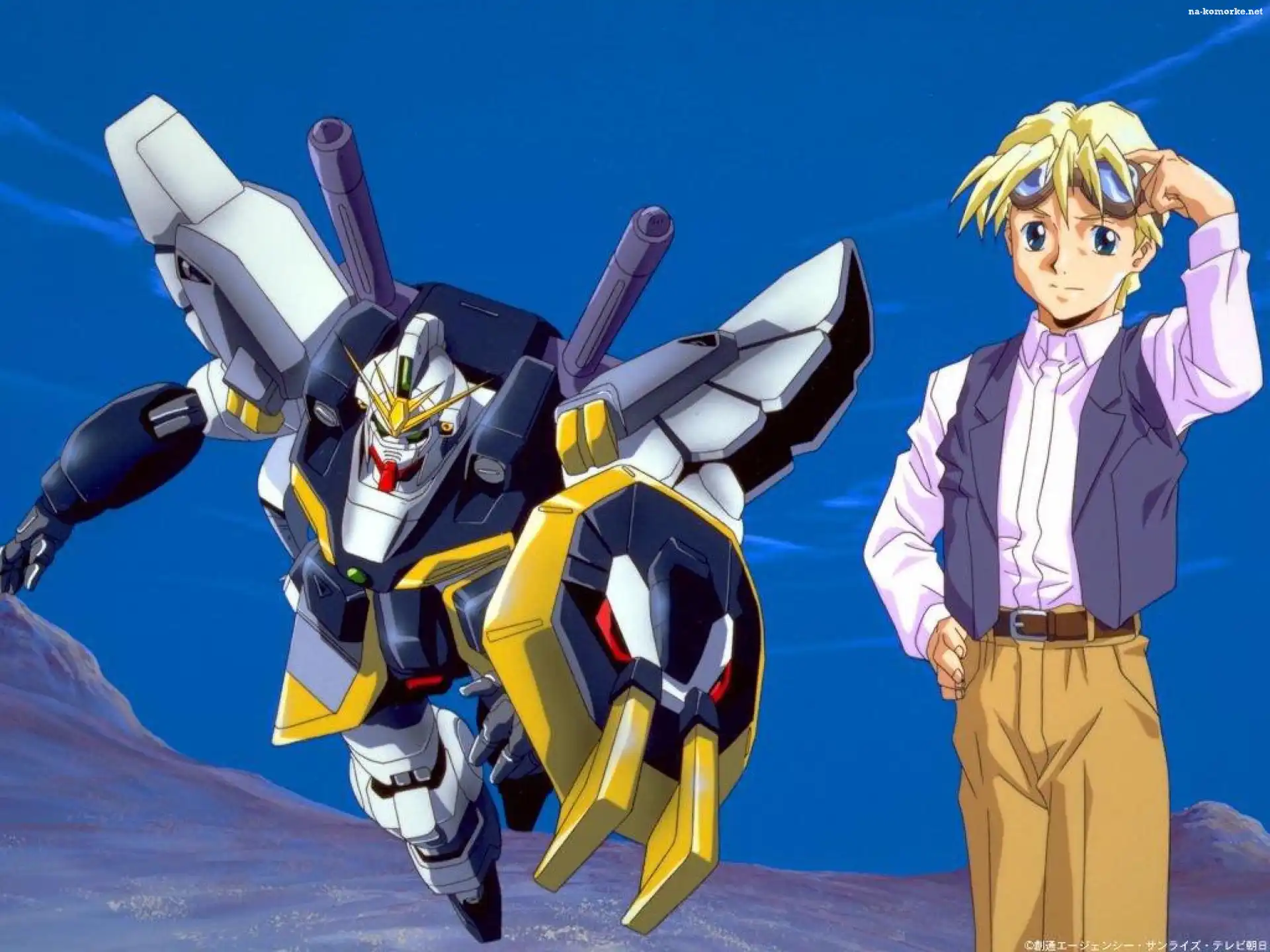 Gundam Wing, gogle, robot, facet