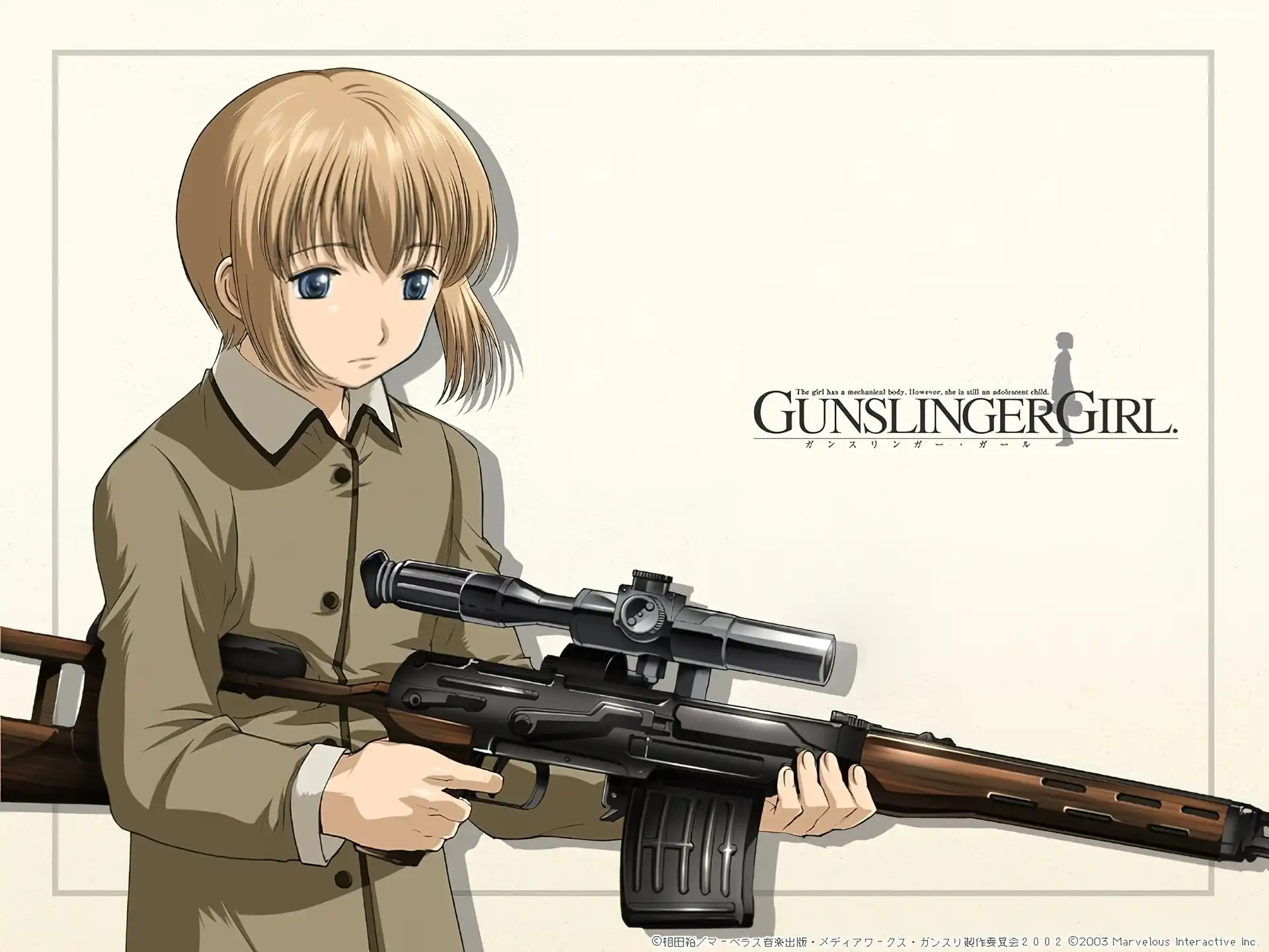 Gunslinger Girl, karabin, kobieta, snajperka