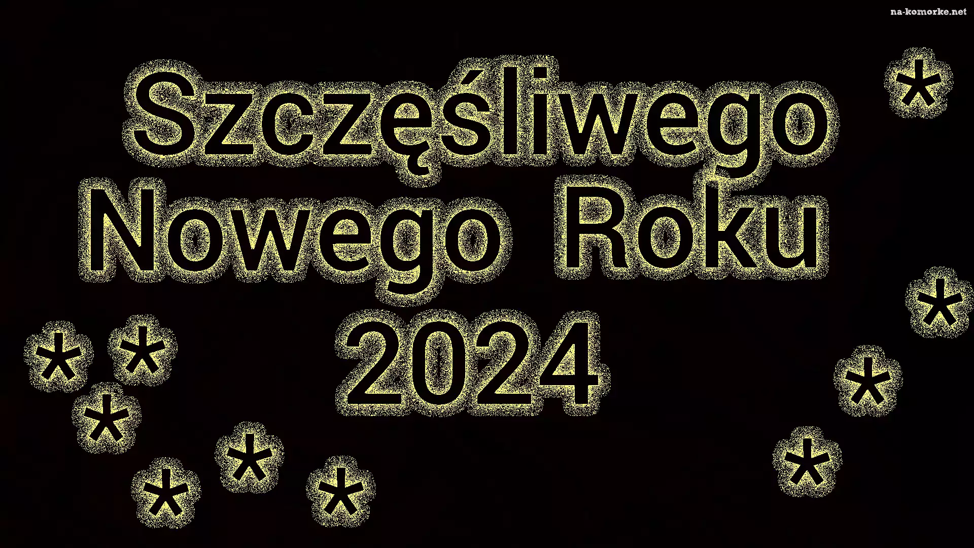 Gwiazdki, Czarne, Sylwester, Tło, Szczęśliwego Nowego Roku, 2024, Napis