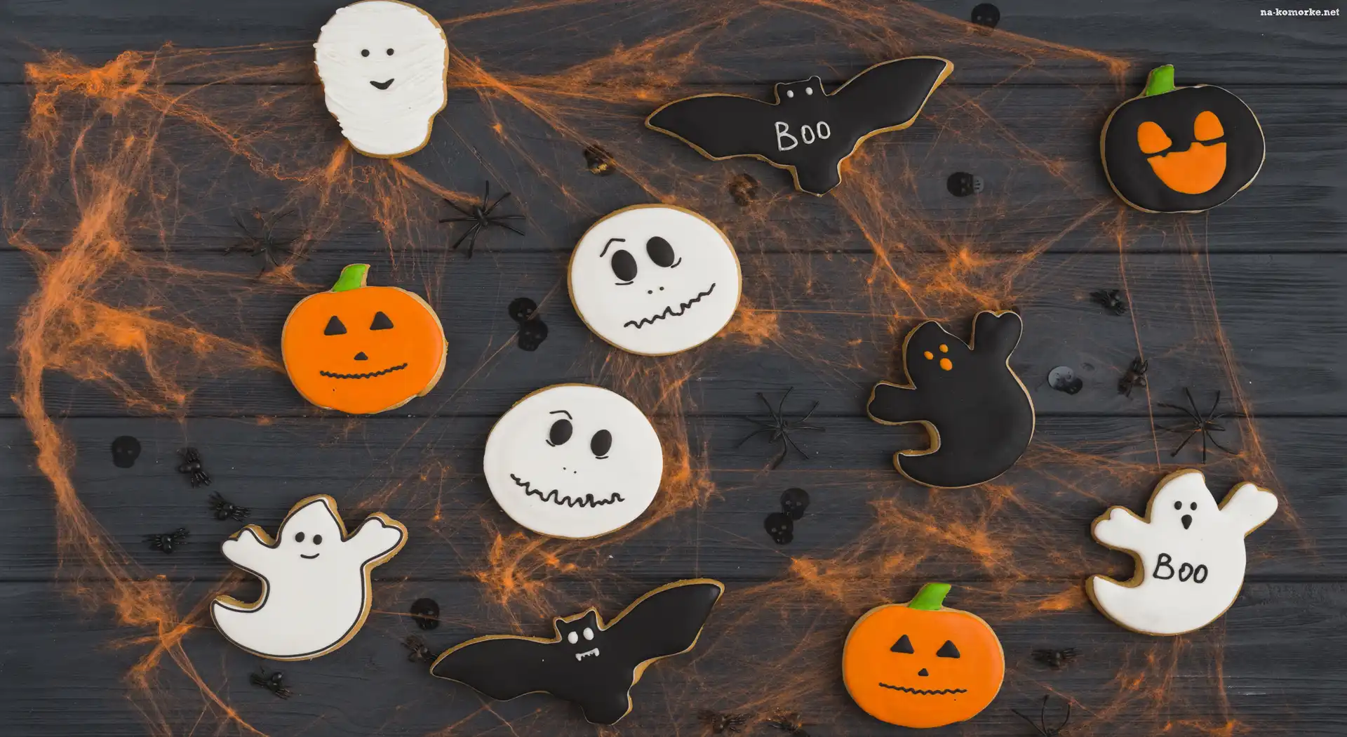 Halloween, Deski, Ciasteczka, Ciemne