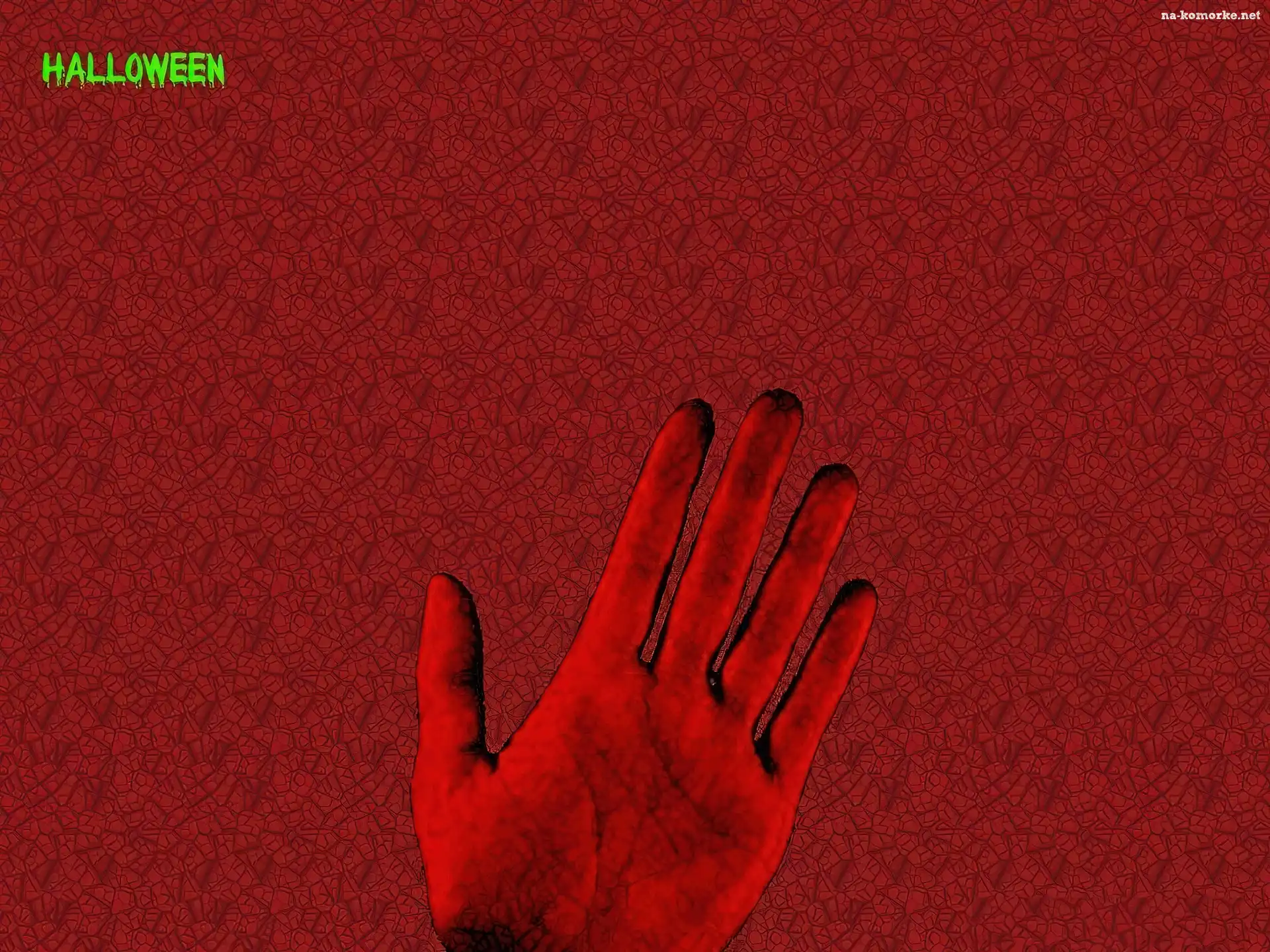 Halloween, dłoń