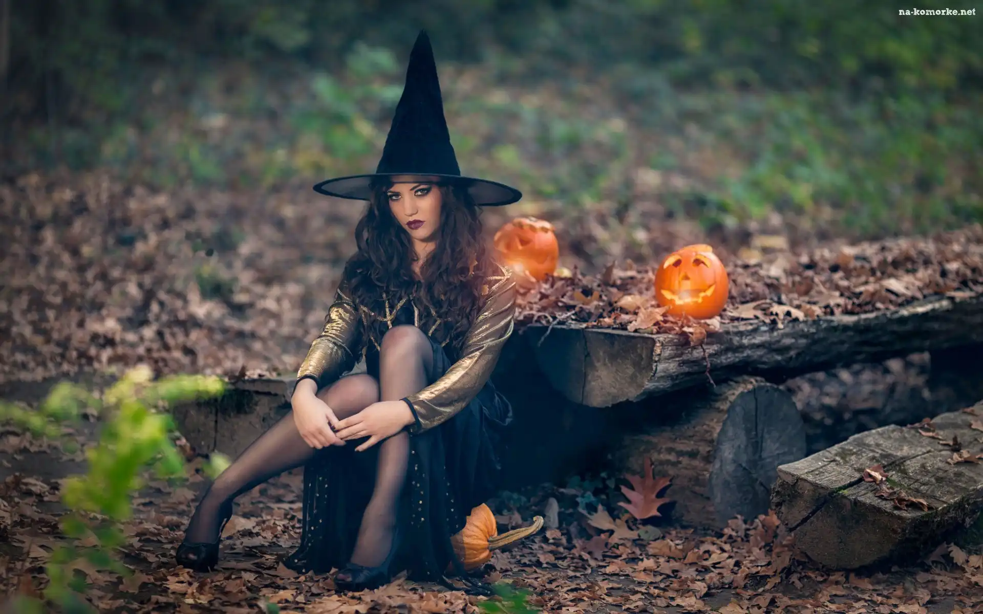 Halloween, Dynie, Kobieta, Czarownica