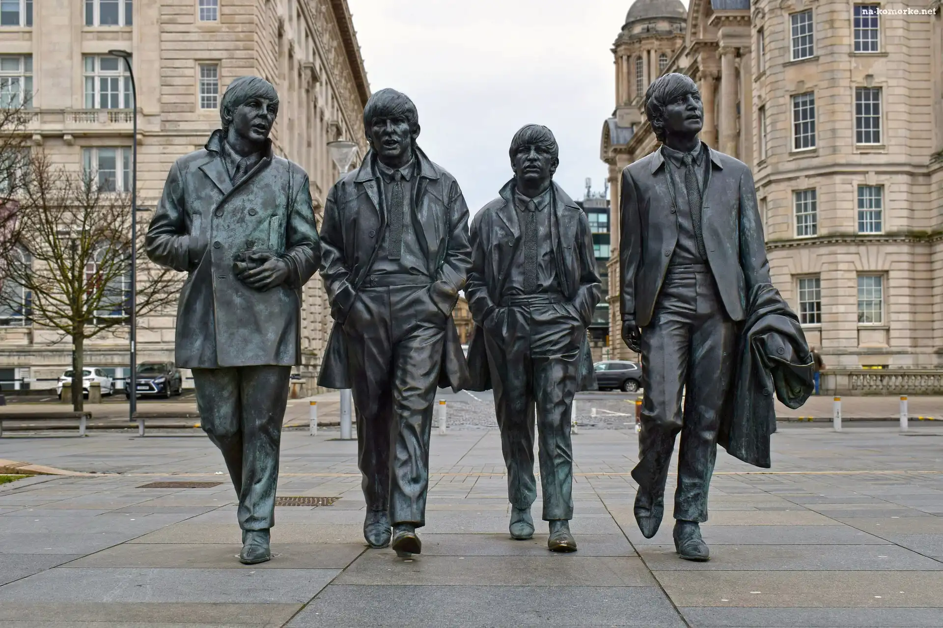 John Lennon, Paul McCartney, Anglia, George Harrison, Liverpool, Wielka Brytania, Pomnik, The Beatles, Domy, Ringo Starr
