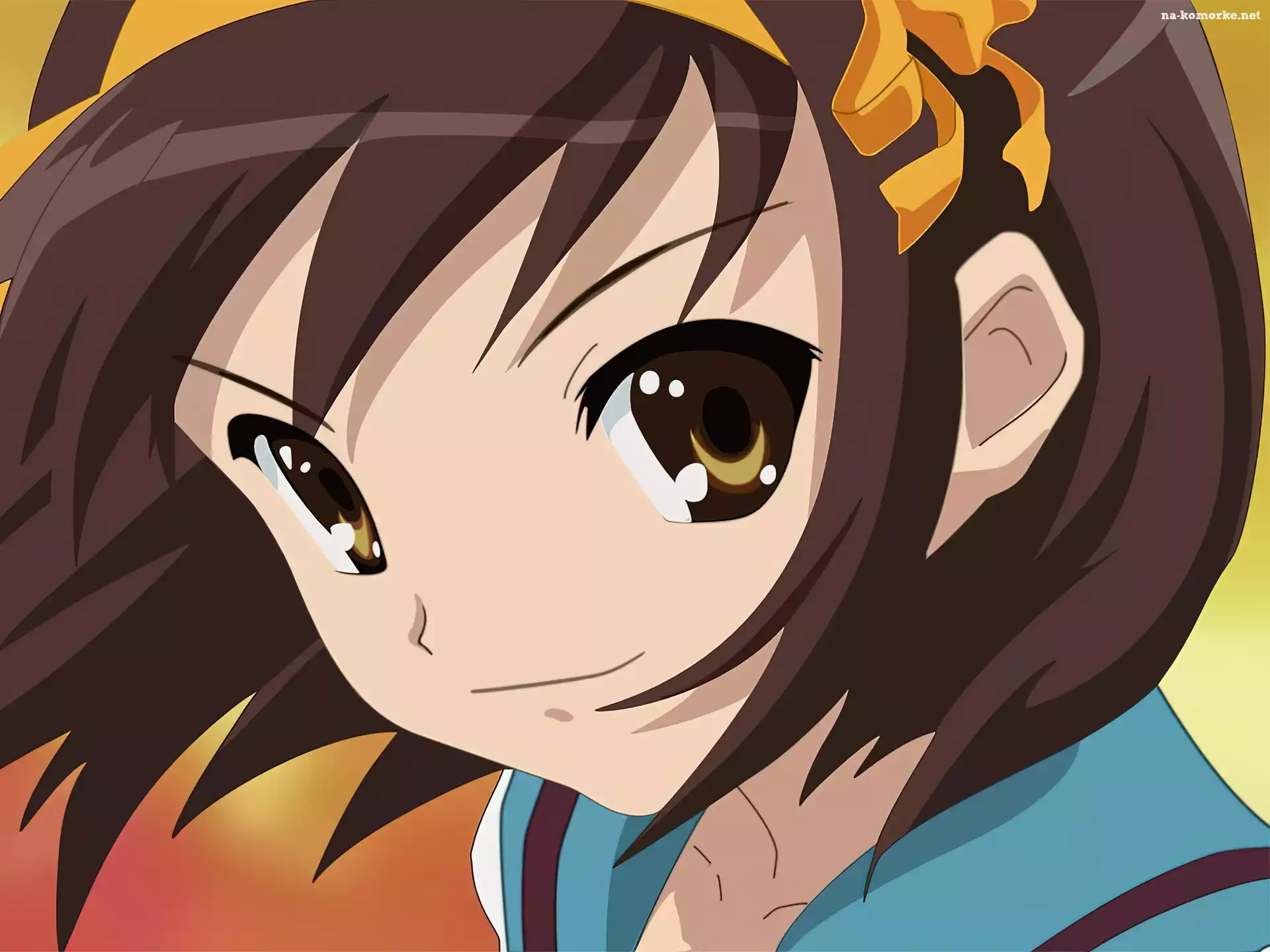 Suzumiya Haruhi No Yuuutsu, twarz, duże oczy