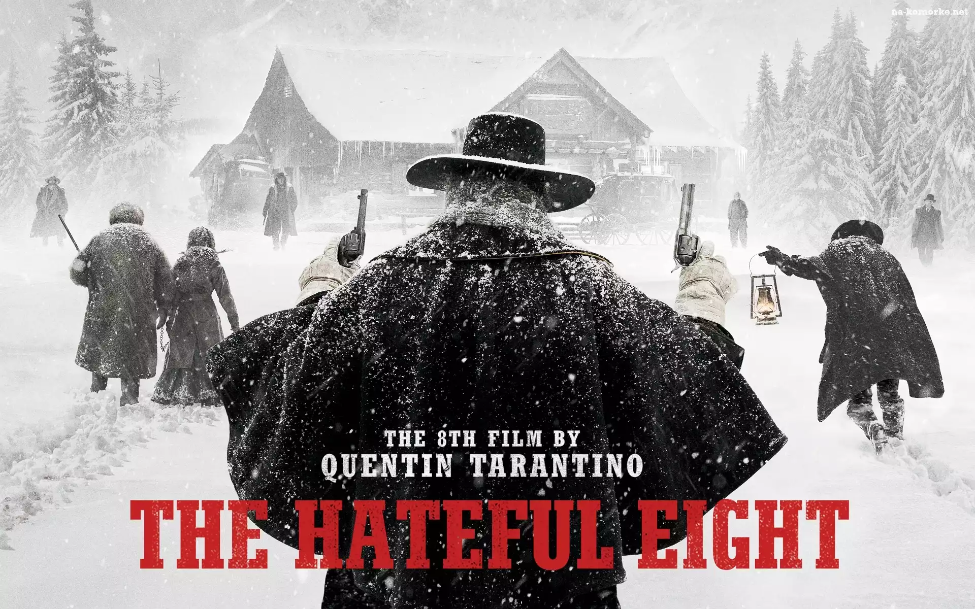 The Hateful Eight, Śnieg, Nienawistna Ósemka, Rewolwer