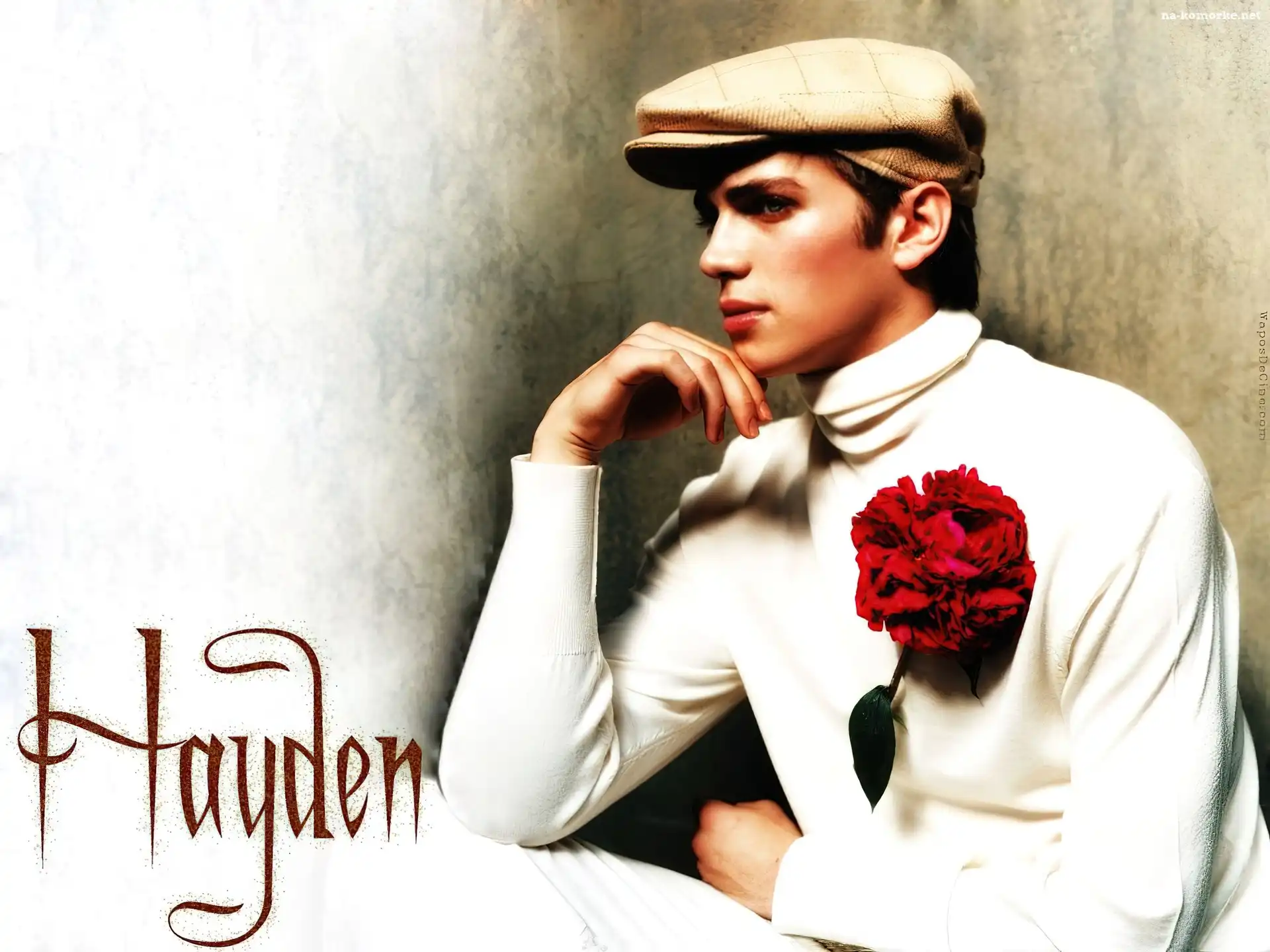 Hayden Christensen, beret, kwiat