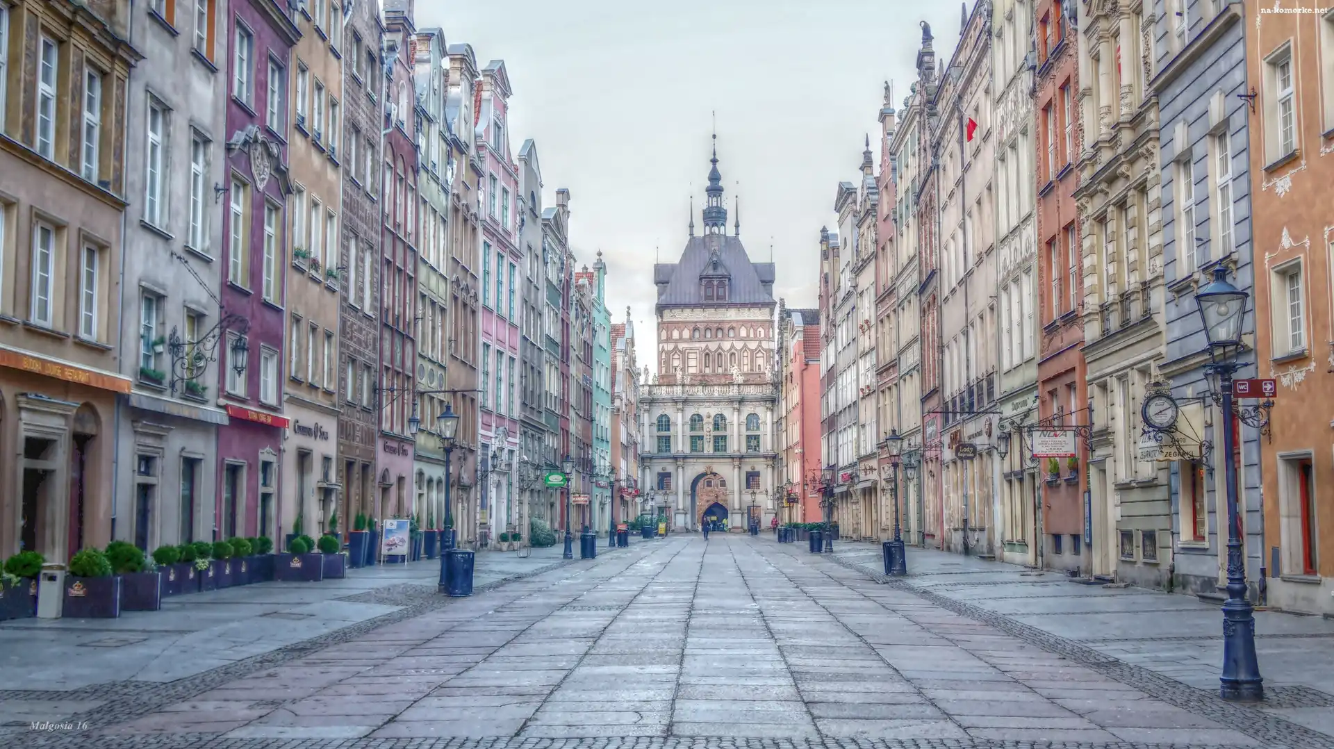 HDR, Gdańsk, Ulica, Kamienice, Zabytki