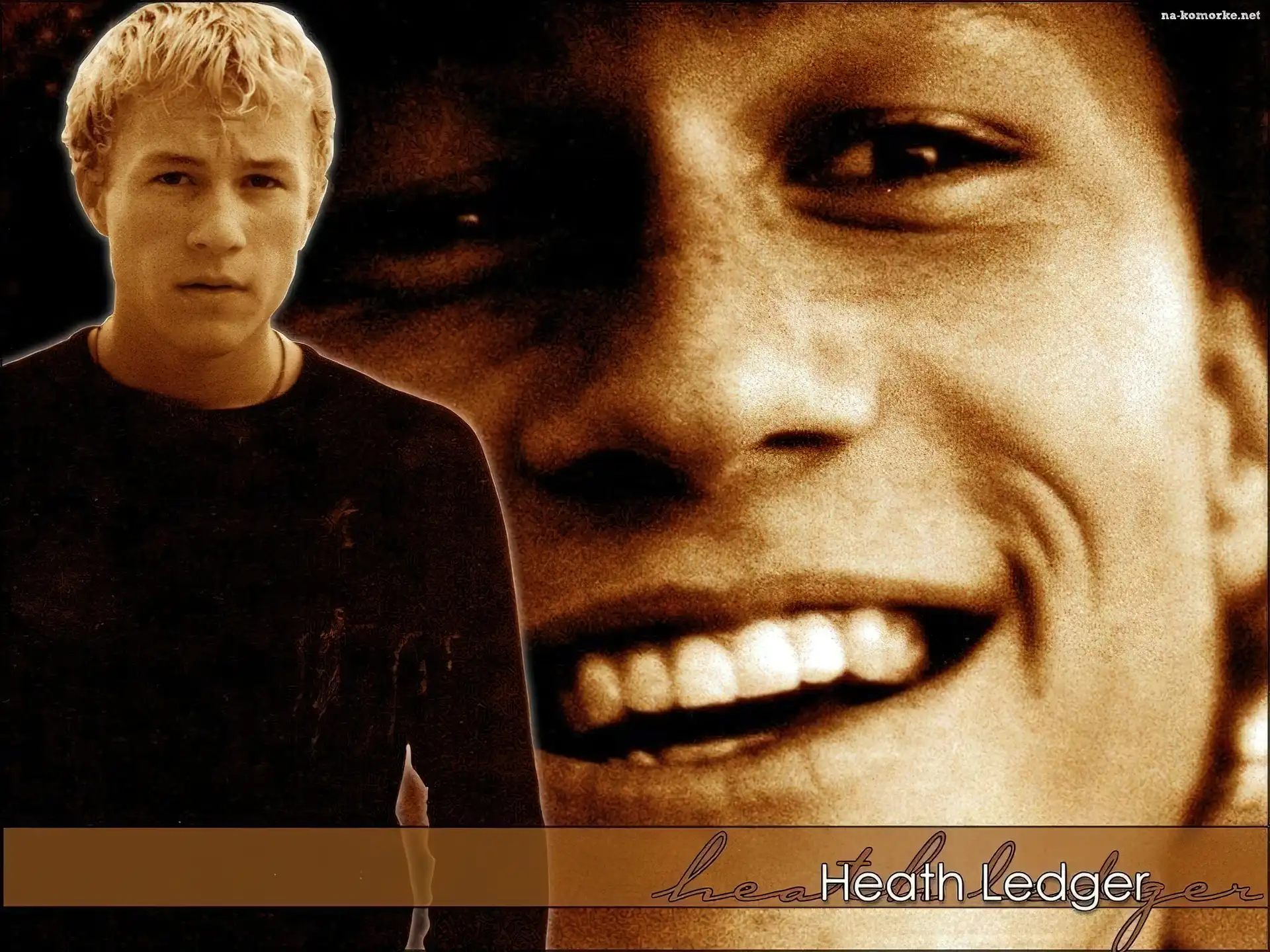Heath Ledger, białe zęby, uśmiech