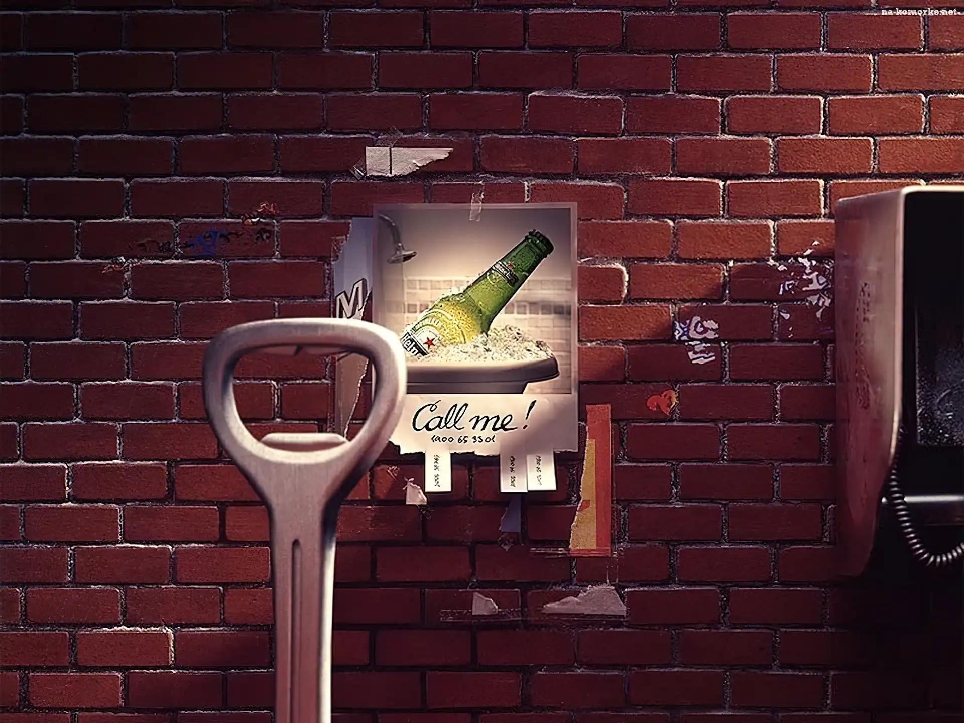 Piwo, Heineken, cegły