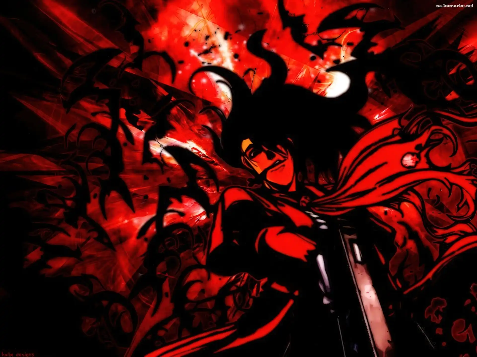 Hellsing, broń, zjawa, postać