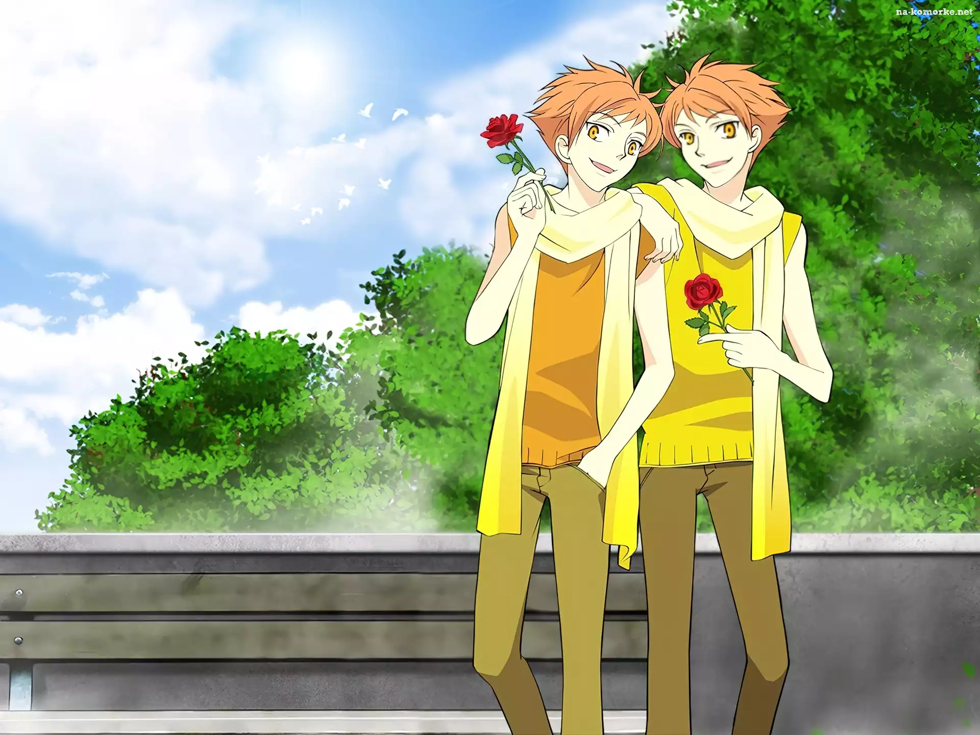 Ouran High School Host Club, ludzie, kwiaty