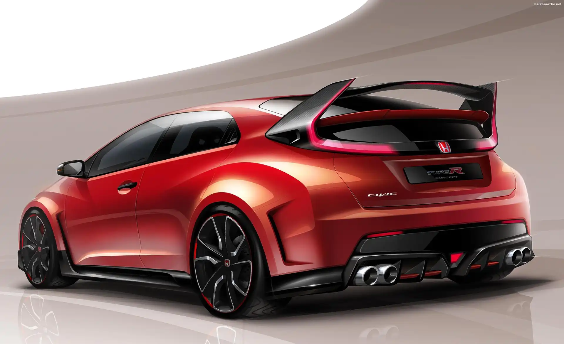 Honda, Tył, Civic, Type R