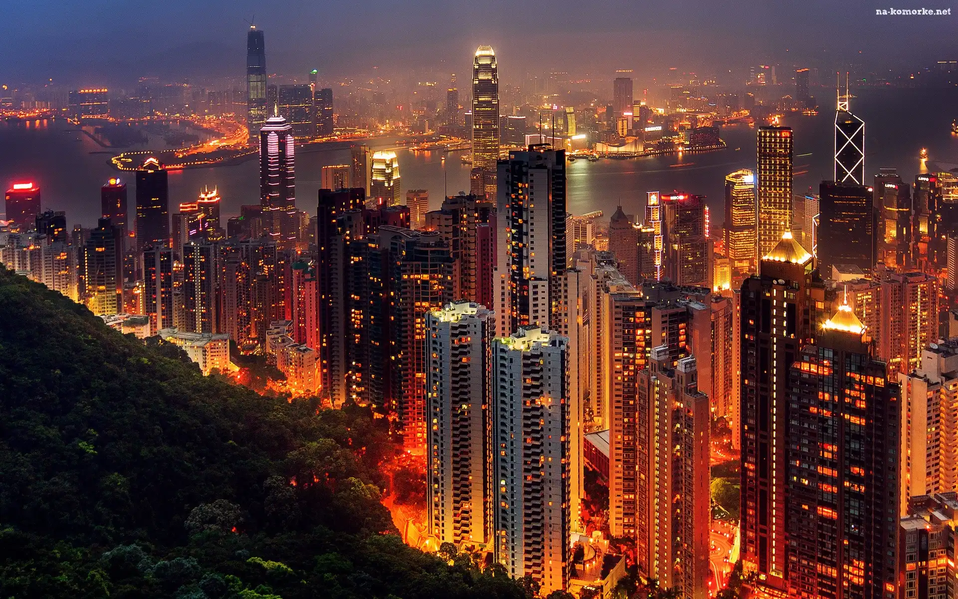Hong Kong, Panorama, Miasta