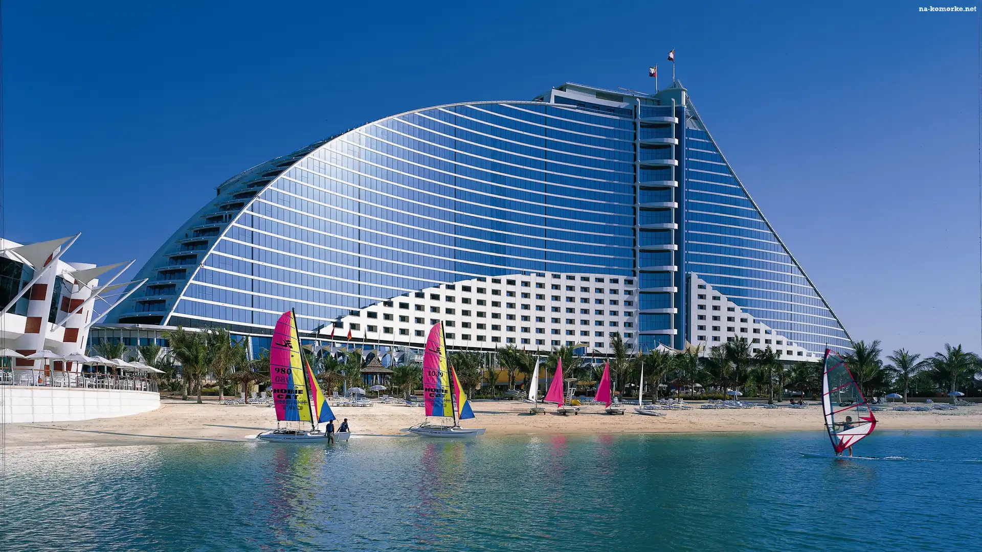 Hotel, Łódki, Jumeirah, Dubaj