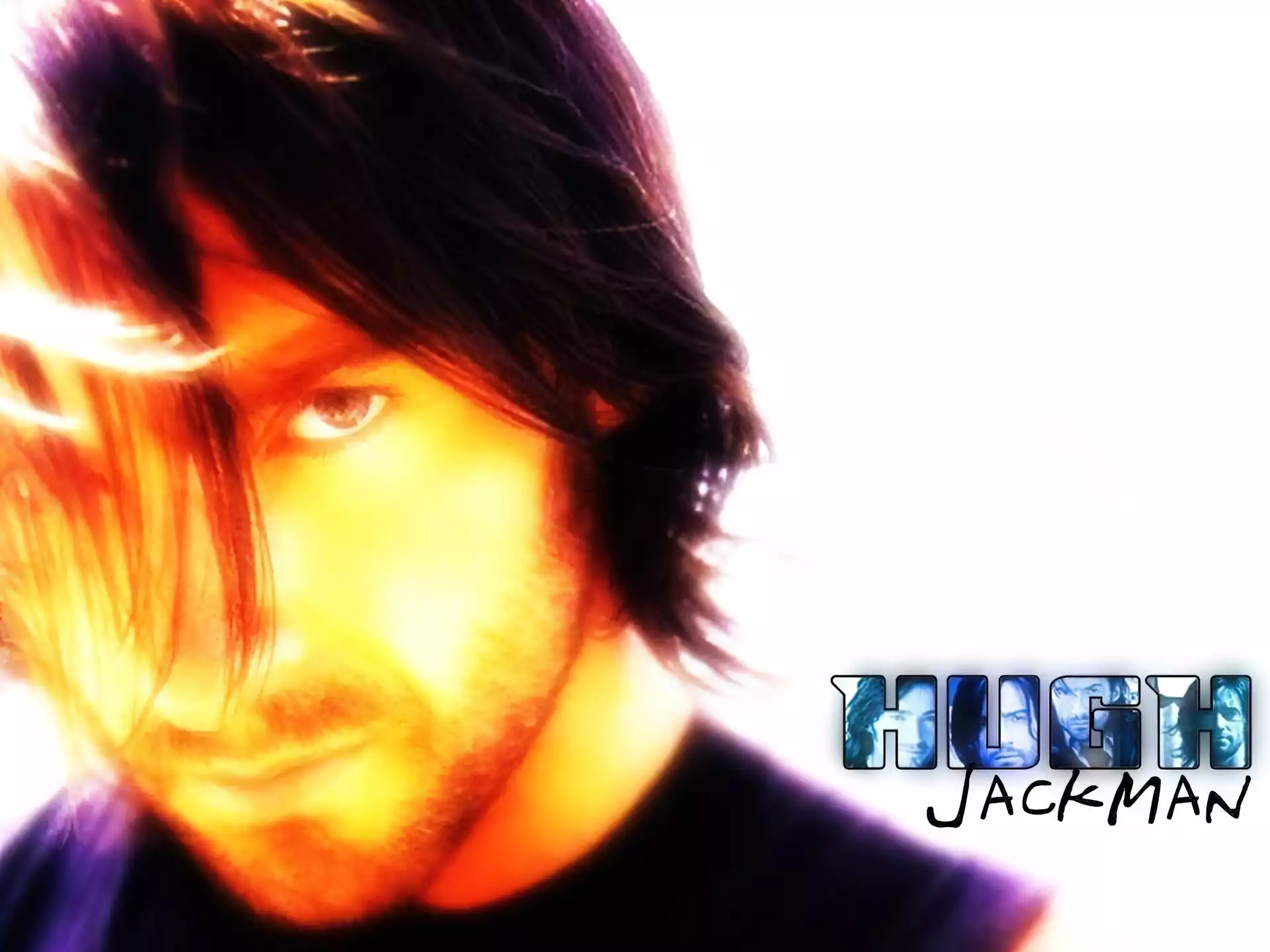 Hugh Jackman, długie włosy, broda