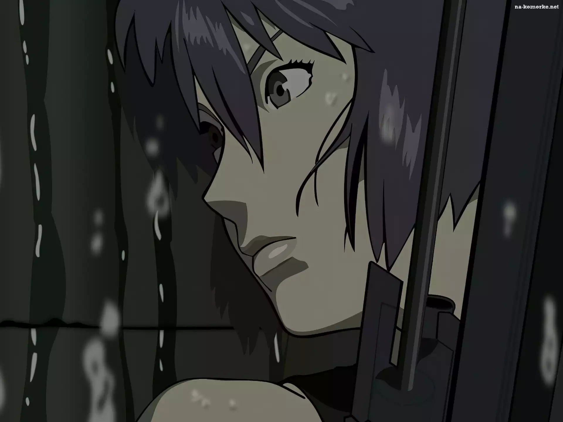 Ghost In The Shell, twarz, osoba, broń