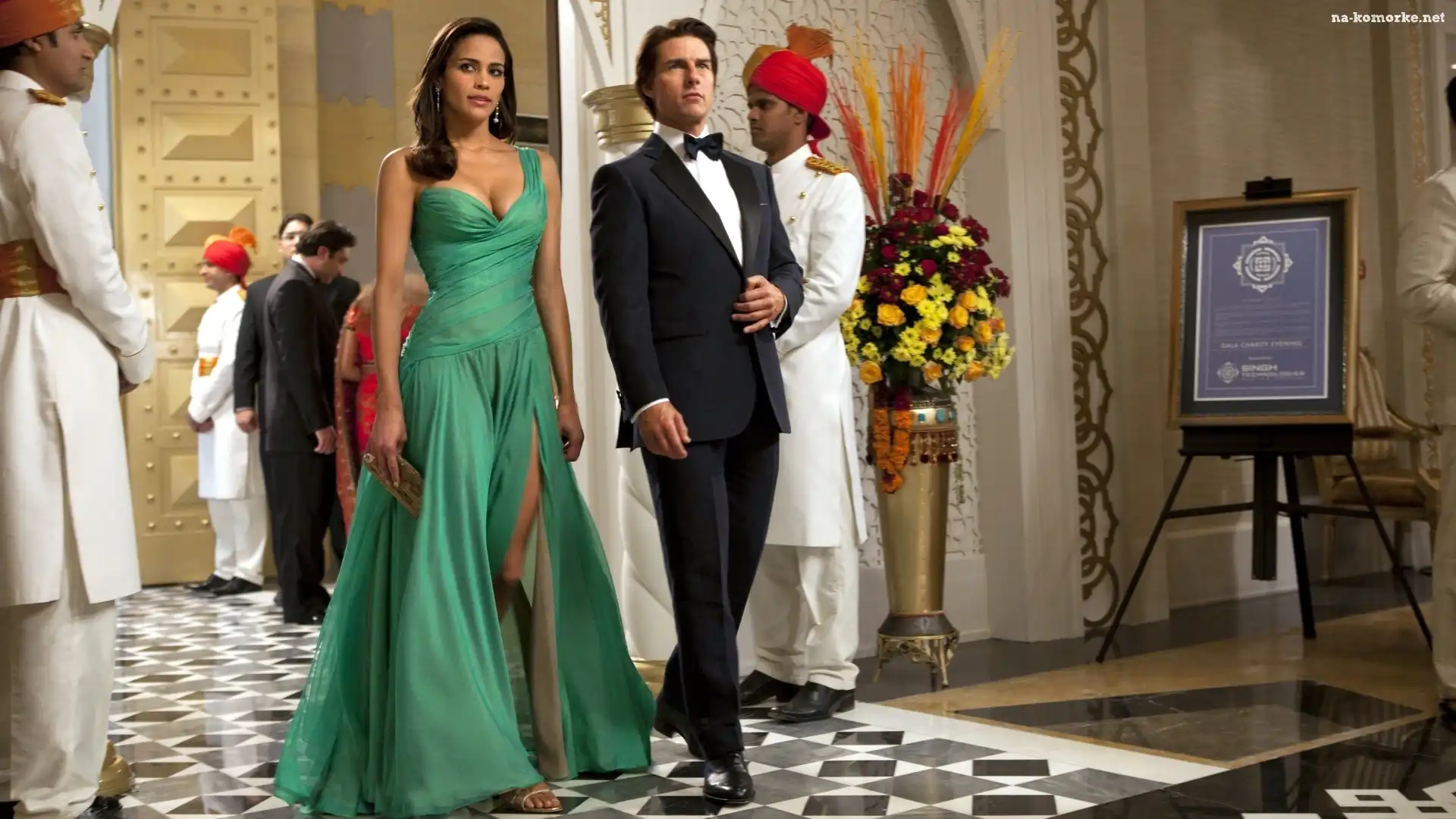Indie, Paula Patton, Zielona, Suknia, Partner