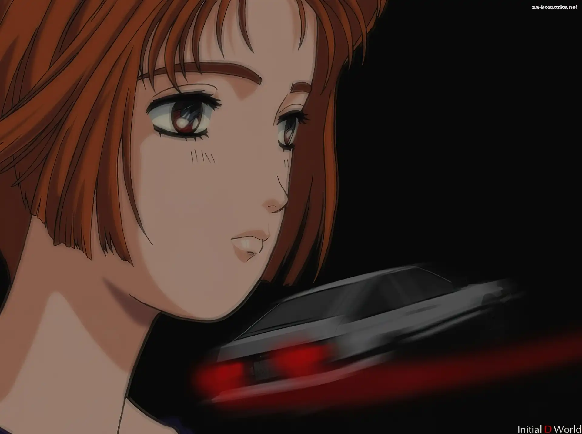 Initial D, night, kobieta, auto