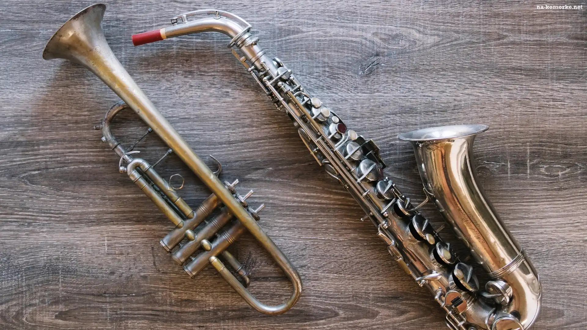 Instrumenty, Drewno, Saksofon, TrÄ…bka