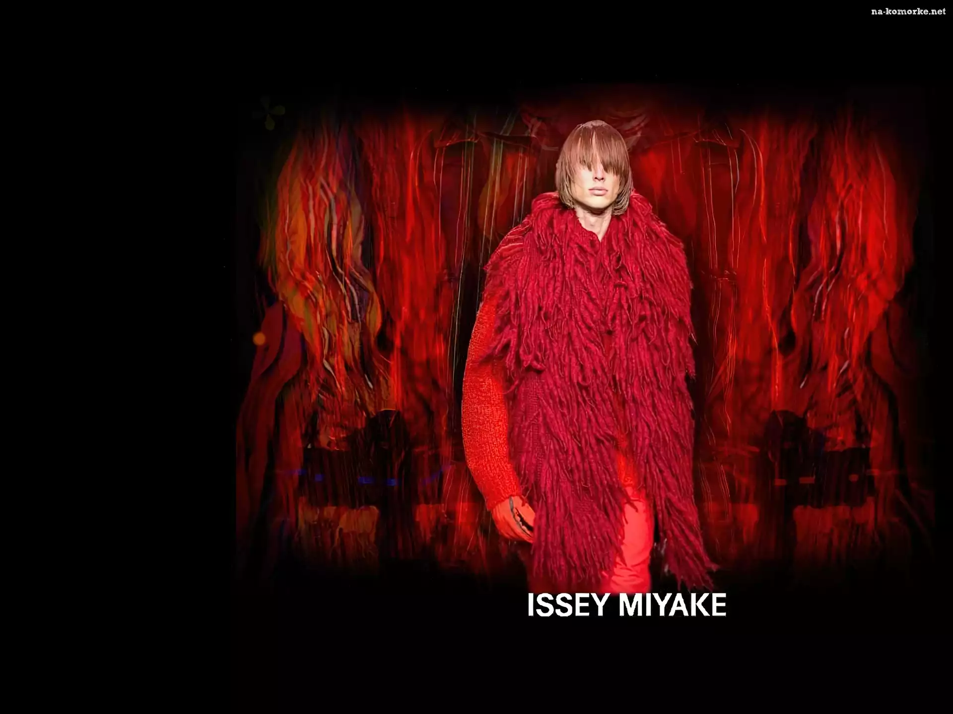 Issey Miyake, sweter, mężczyzna, szal